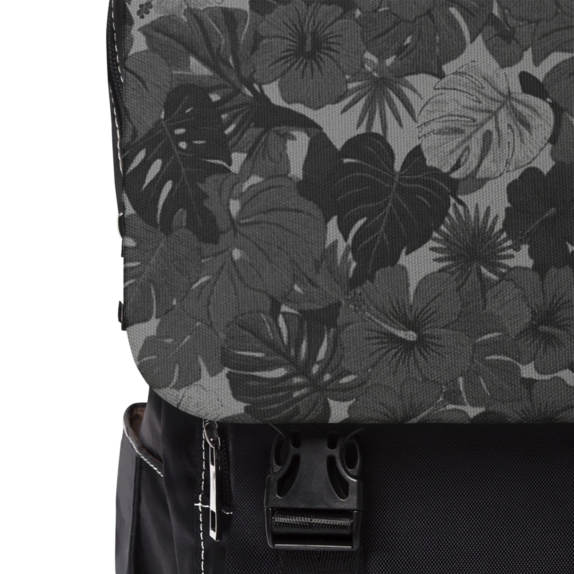 Black Floral Casual Summer Backpack — Lightweight Everyday Travel Bag - Trending Novelties & Gifts