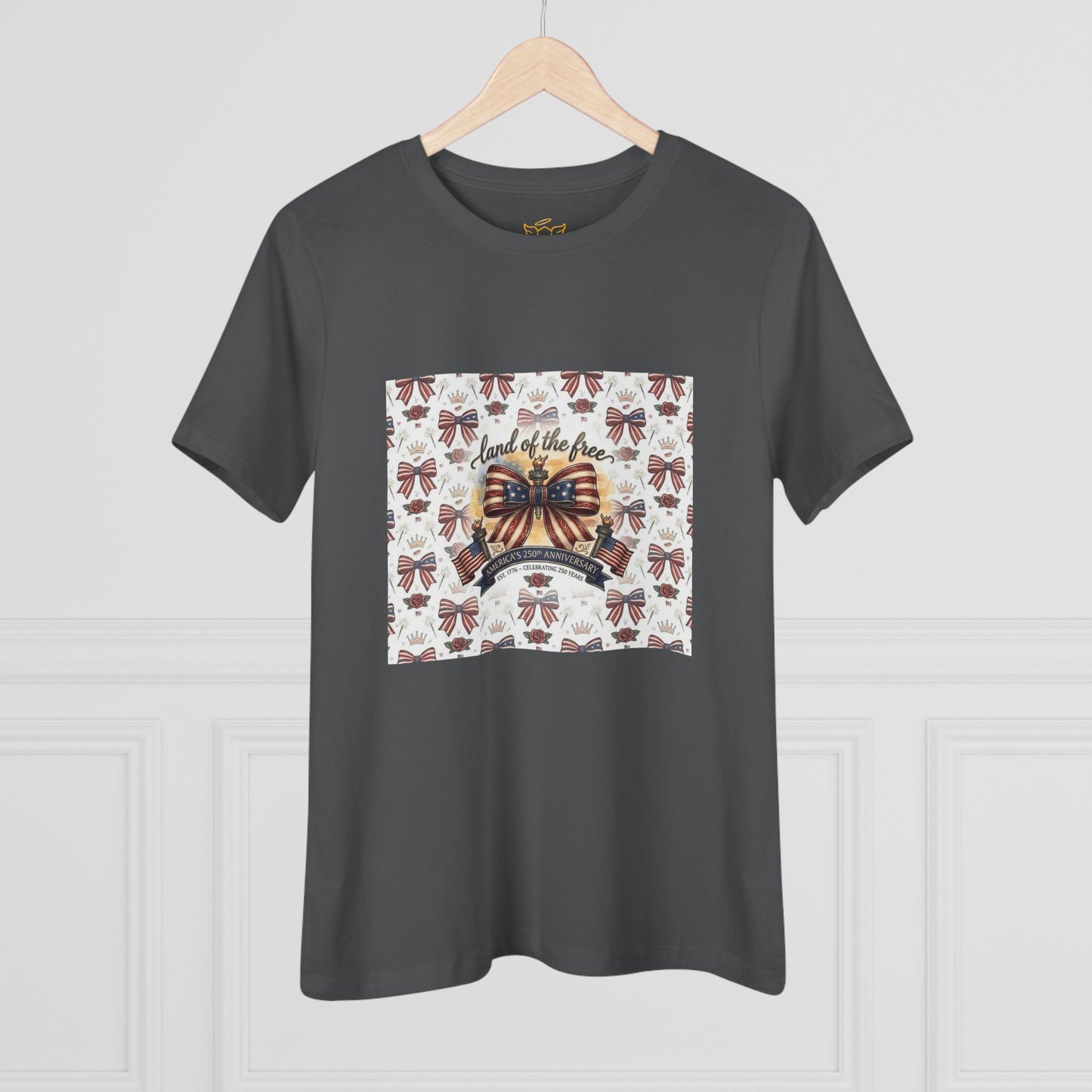 USA 250th Anniversary Patriotic Bow Women's Tee - Trending Novelties & Gifts