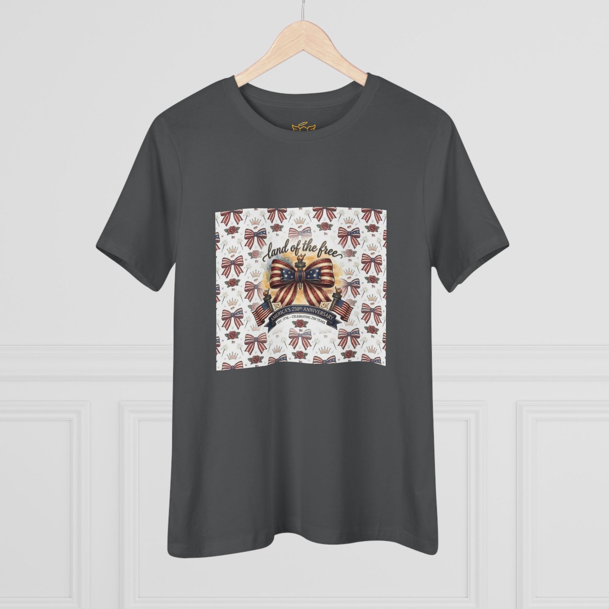 USA 250th Anniversary Patriotic Bow Women's Tee - Trending Novelties & Gifts