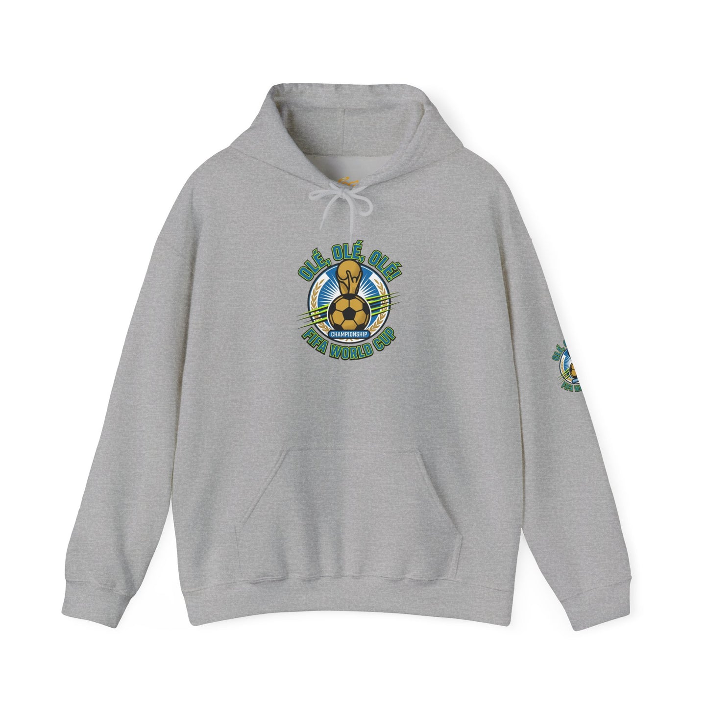 Soccer Champions Graphic Hoodie — World Cup Vintage Trophy Design Hoodie - Trending Novelties & Gifts