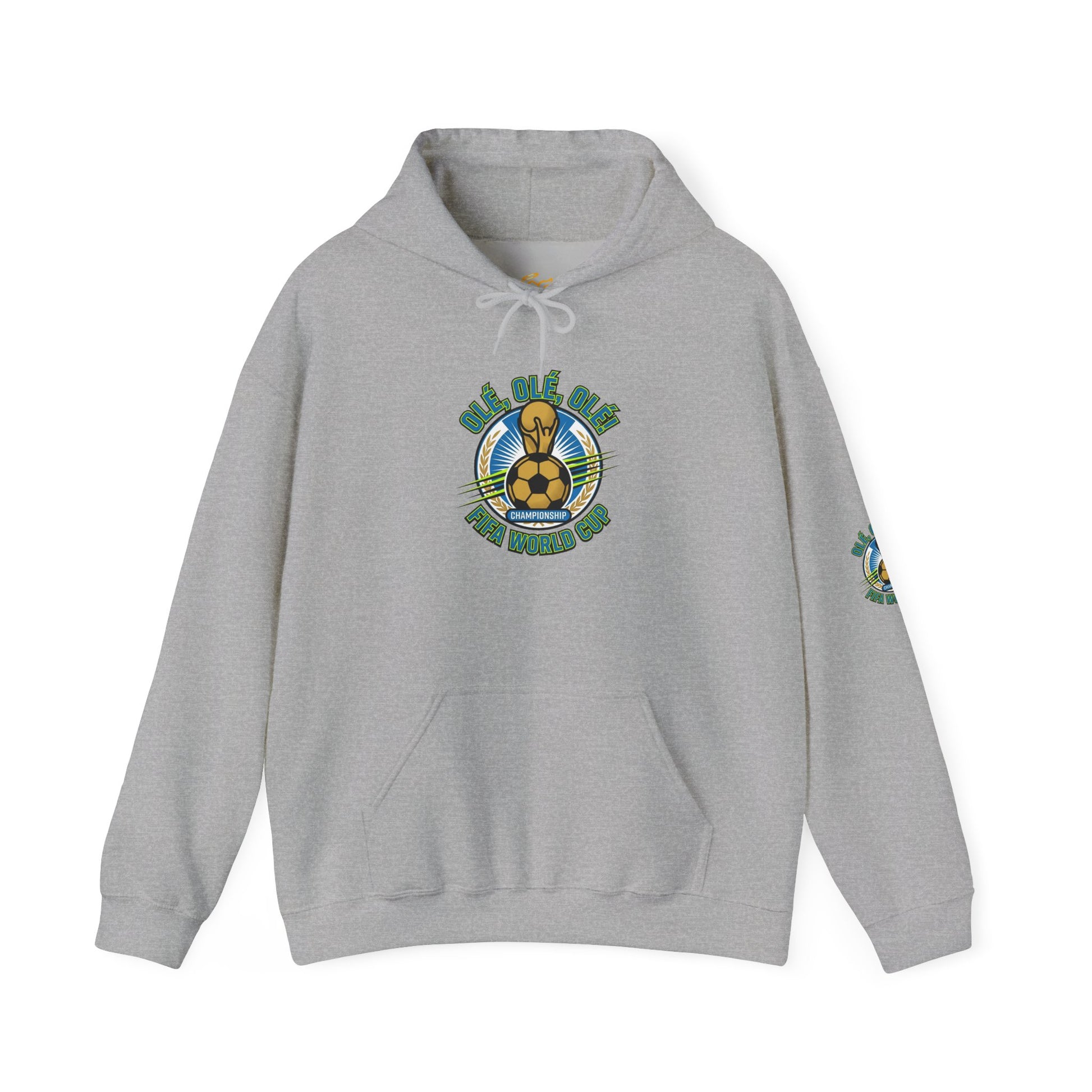 Soccer Champions Graphic Hoodie — World Cup Vintage Trophy Design Hoodie - Trending Novelties & Gifts