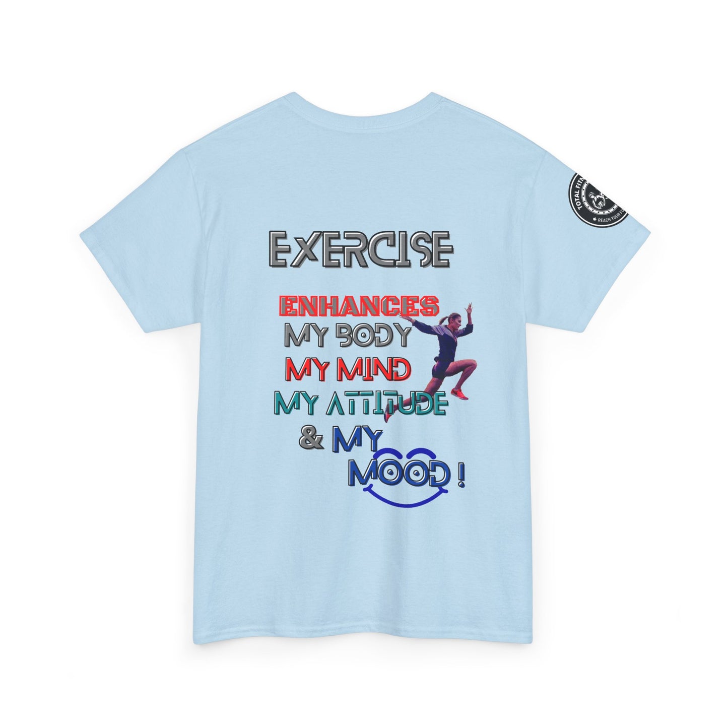 Fitness Quotes Gym Wear Unisex Heavy Cotton Tee 3. FQT