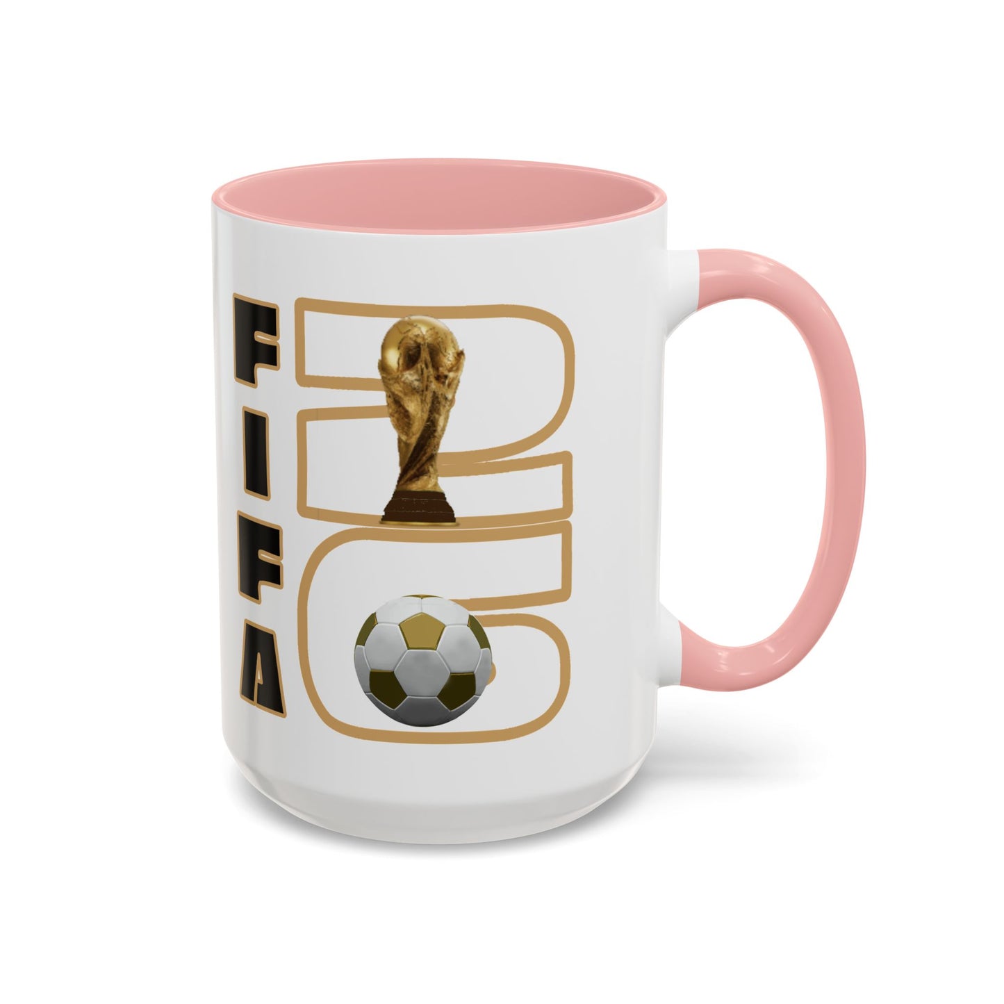 FIFA World Cup '26 Coffee Mug — Soccer Trophy & Ball Graphic 11/15oz