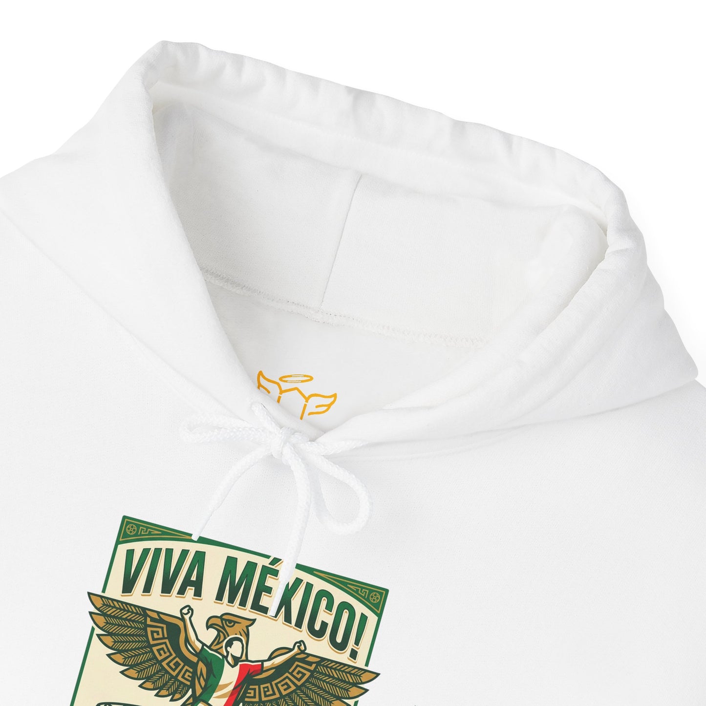 Viva México Soccer Hoodie — Retro Eagle Mexican Pride Graphic