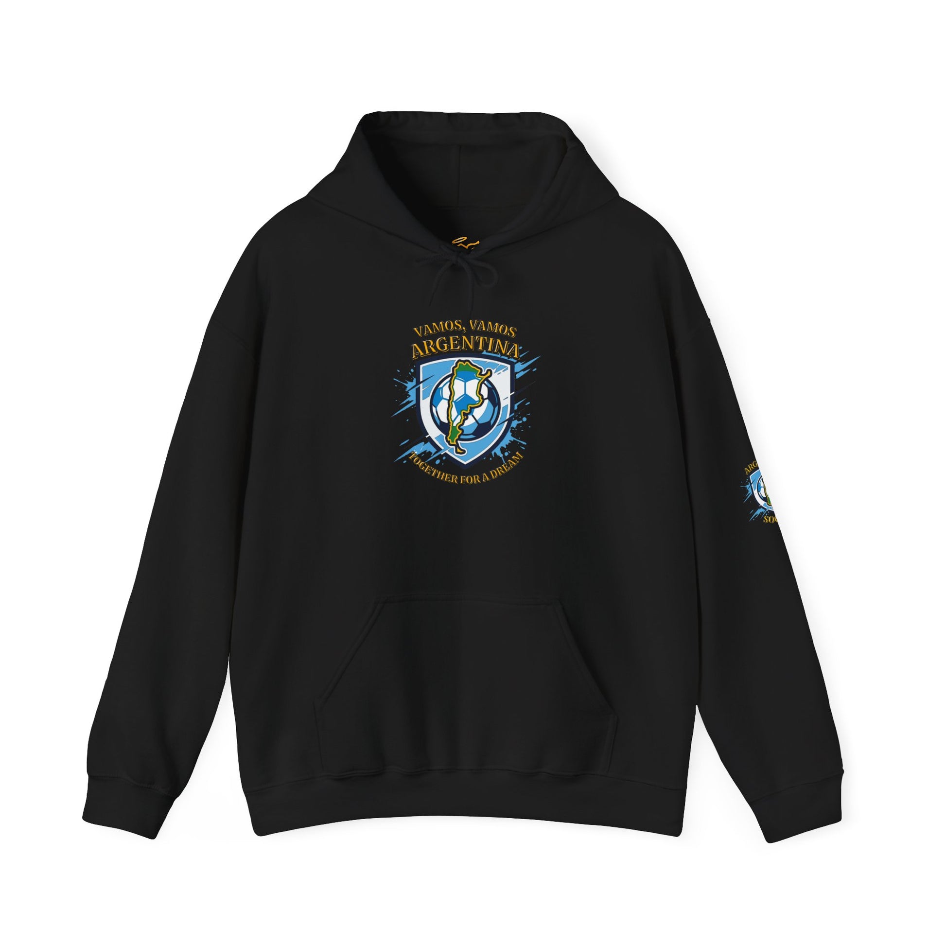 Argentina Soccer Hoodie – Vamos Argentina Crest "Together for a Dream" Fan Hoodie - Trending Novelties & Gifts