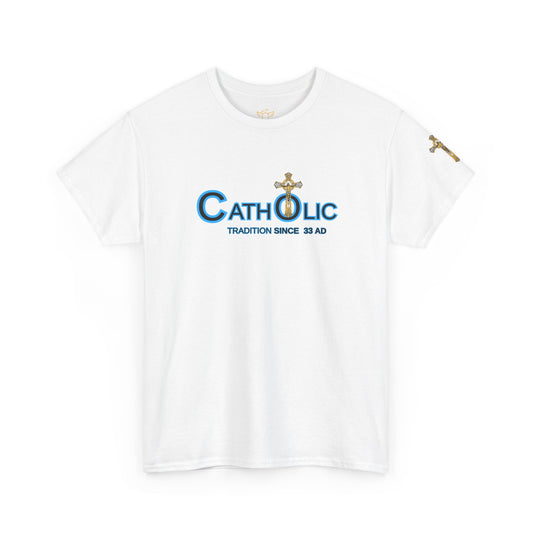 Catholic T‑Shirt "Catholic — Tradition Since 33 AD" — Christian Faith Tee (CT)