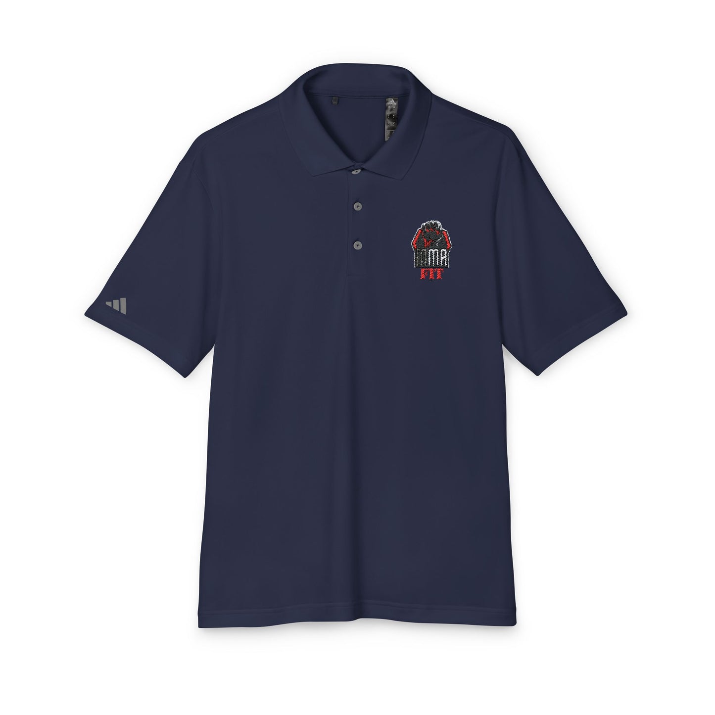 Adidas Polo Shirt with Embroidered MMA Motif