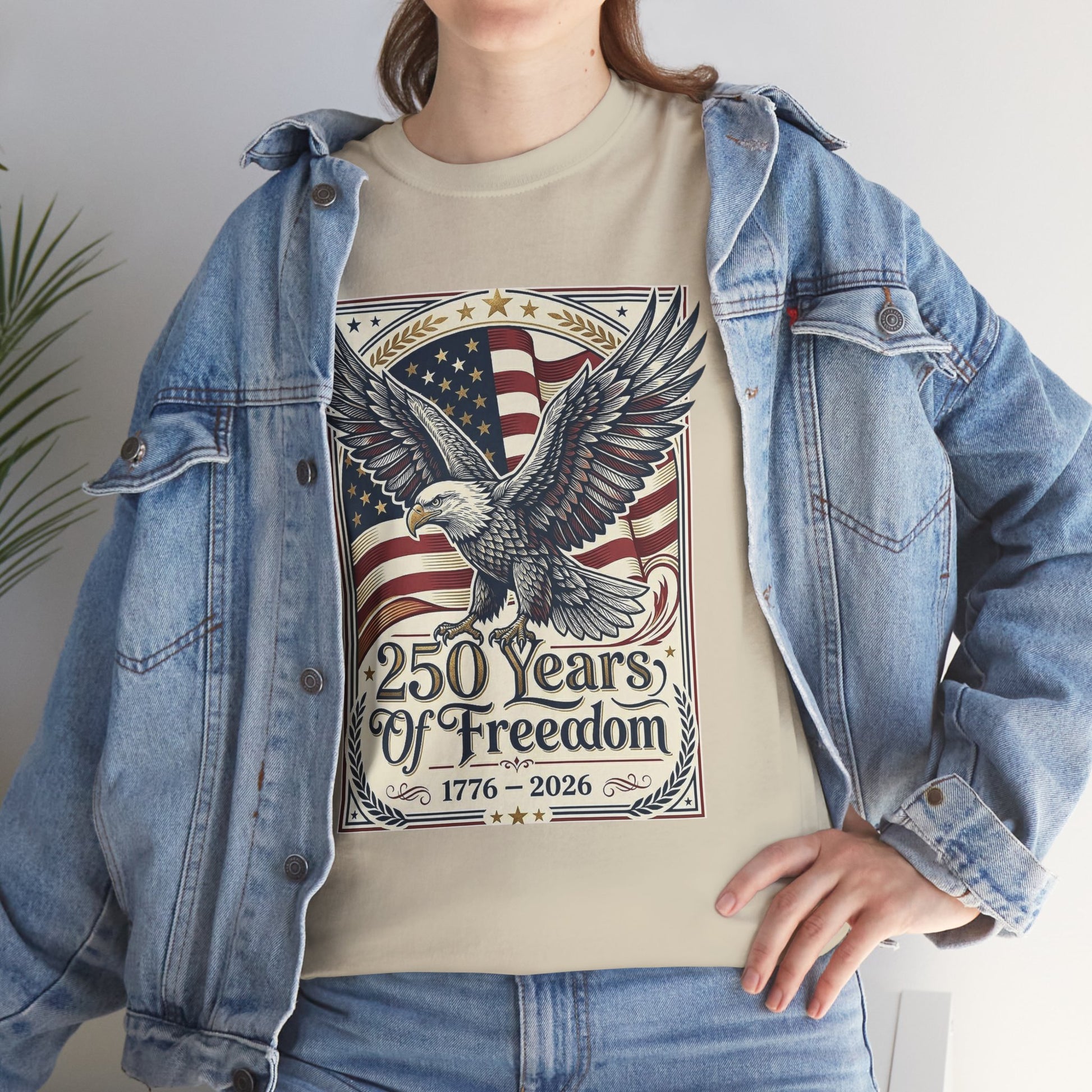 USA 250th ANNIVERSARY Eagle T-Shirt —  AMERICA'S 250 Years ANNIVERSARY of Freedom Tee - Trending Novelties & Gifts