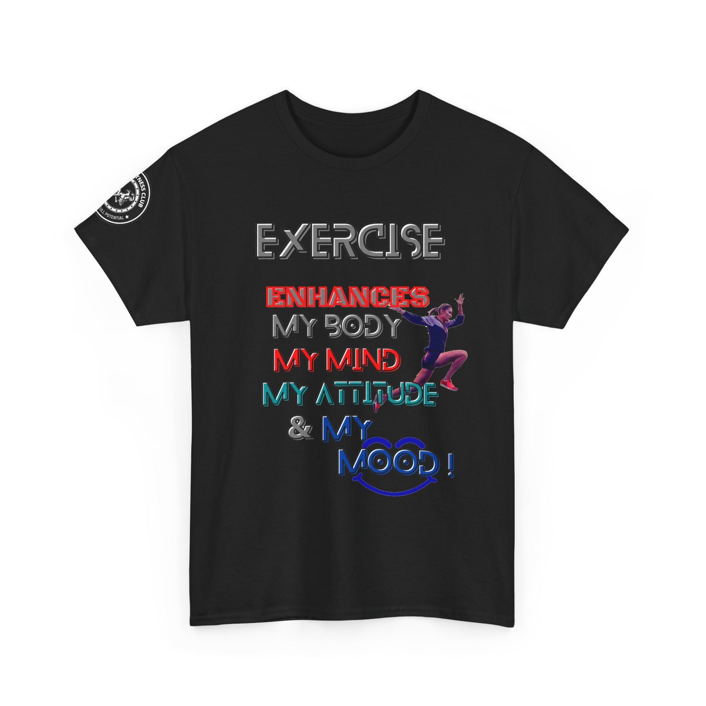 Fitness Quotes Gym Wear Unisex Heavy Cotton Tee 3. FQT