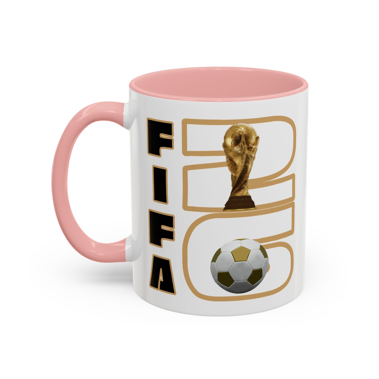 FIFA World Cup '26 Coffee Mug — Soccer Trophy & Ball Graphic 11/15oz