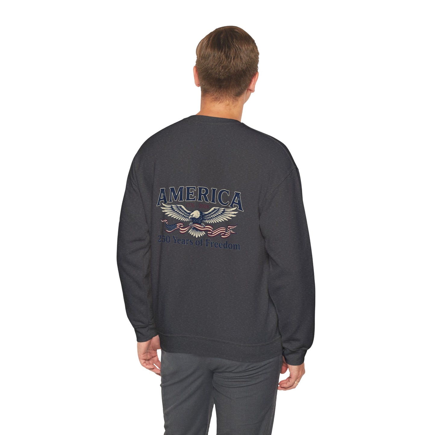 USA 250th Anniversary Crewneck Sweatshirt | America's 250 Years of Freedom Sweatshirt - Trending Novelties & Gifts