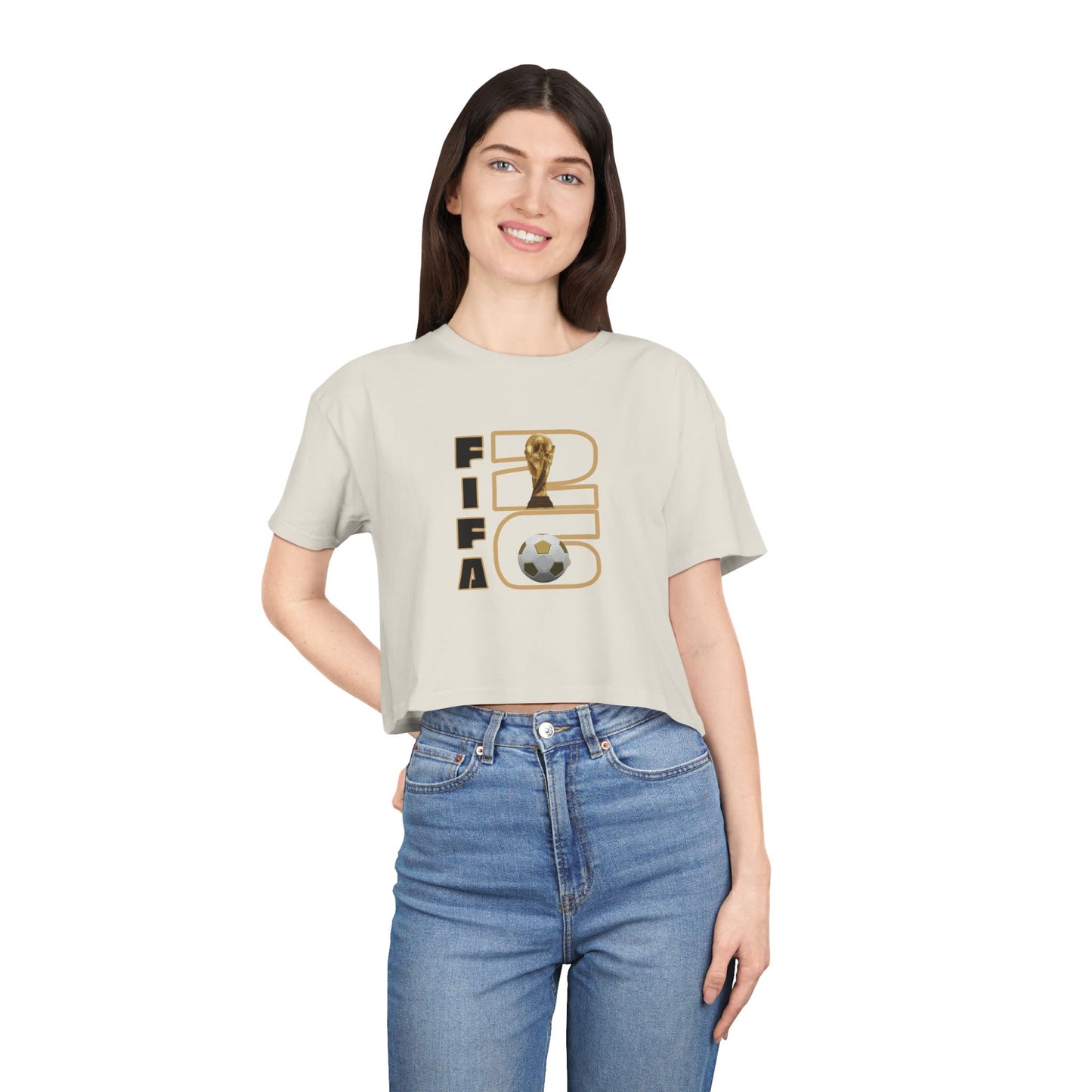 Women's Crop Tee — FIFA World Cup Soccer '26 Graphic