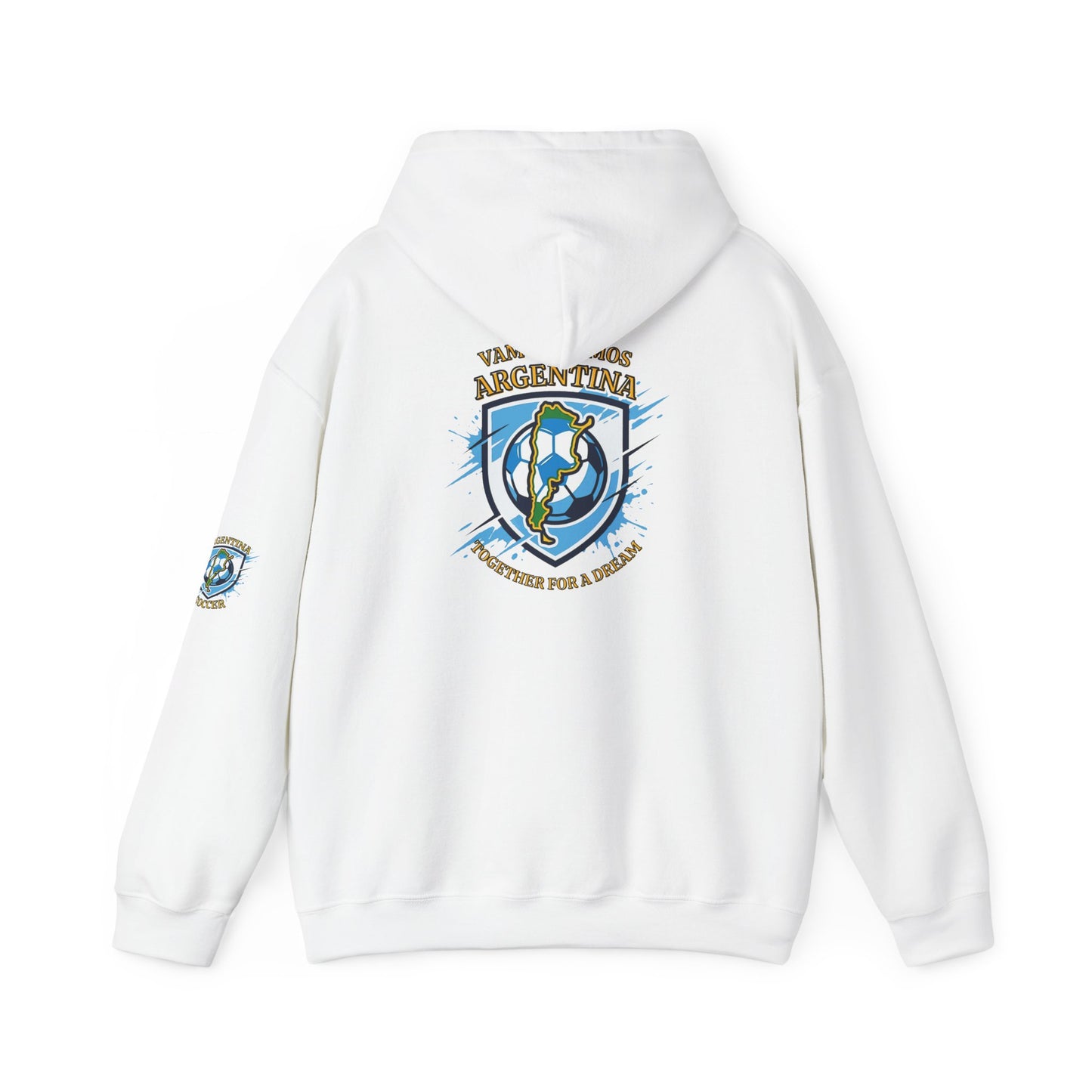 Argentina Soccer Hoodie – Vamos Argentina Crest "Together for a Dream" Fan Hoodie - Trending Novelties & Gifts