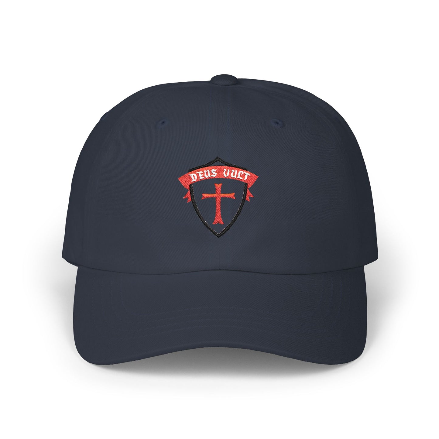 Deus Vult Christian Shield Cap – Embroidered Christian Sheild Cap (CT)