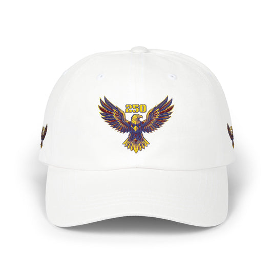 Embroidered Eagle Dad Cap — Vintage Patriot Baseball Cap (USA 250th)