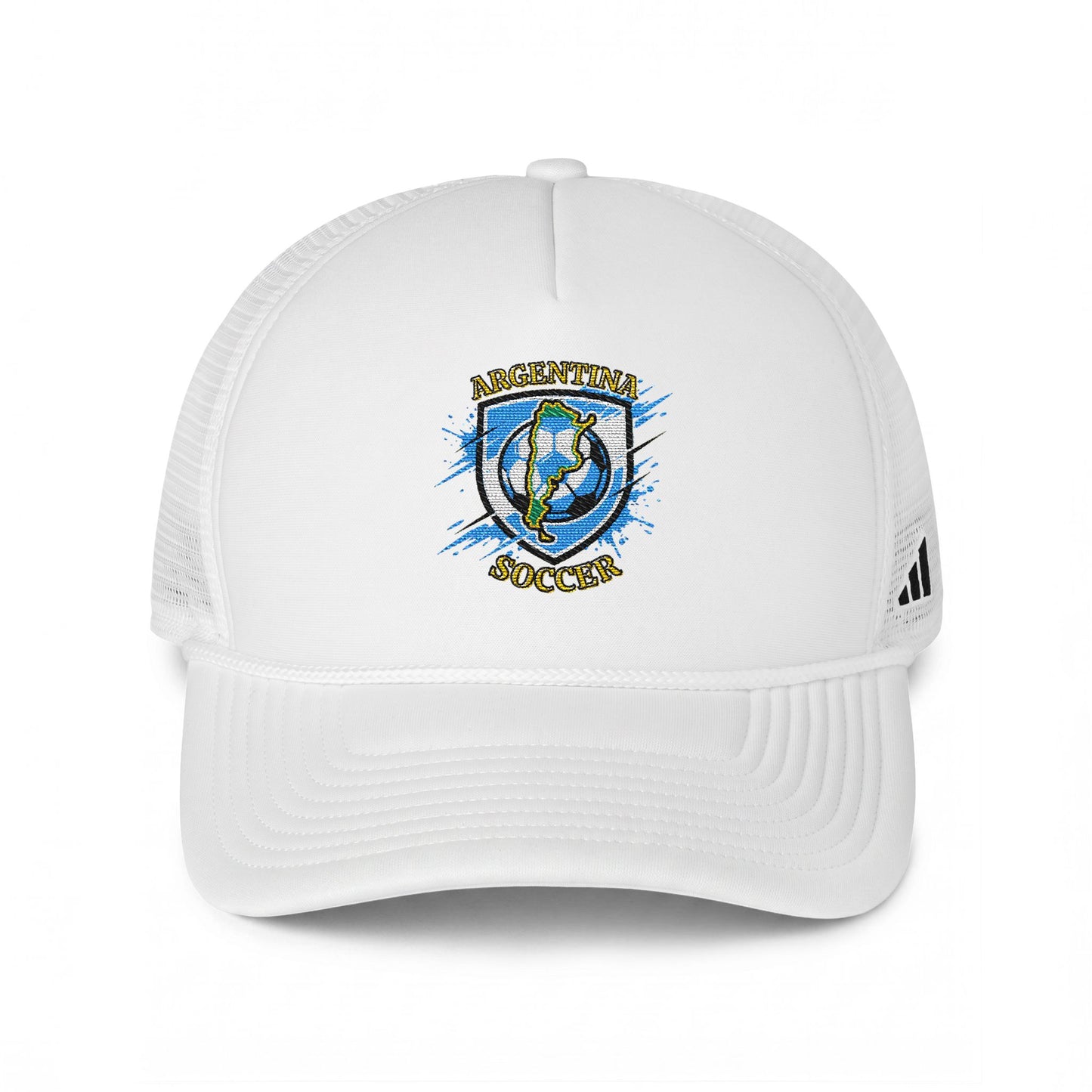 Argentina Soccer Trucker Cap — Embroidered Argentina Soccer Cap - Trending Novelties & Gifts