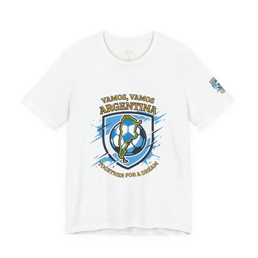 Argentina Soccer T-Shirt - "Vamos, Vamos Argentina" Together for a Dream Fan Tee - Trending Novelties & Gifts