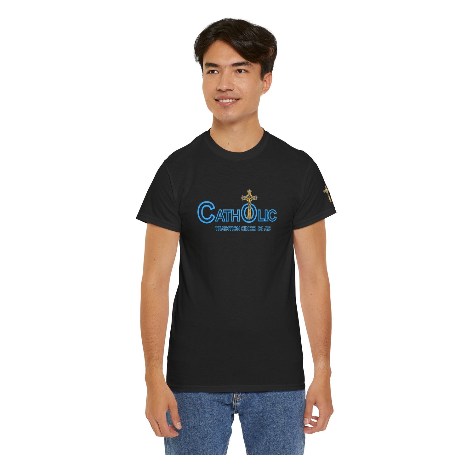 Catholic T‑Shirt "Catholic — Tradition Since 33 AD" — Christian Faith Tee (CT)