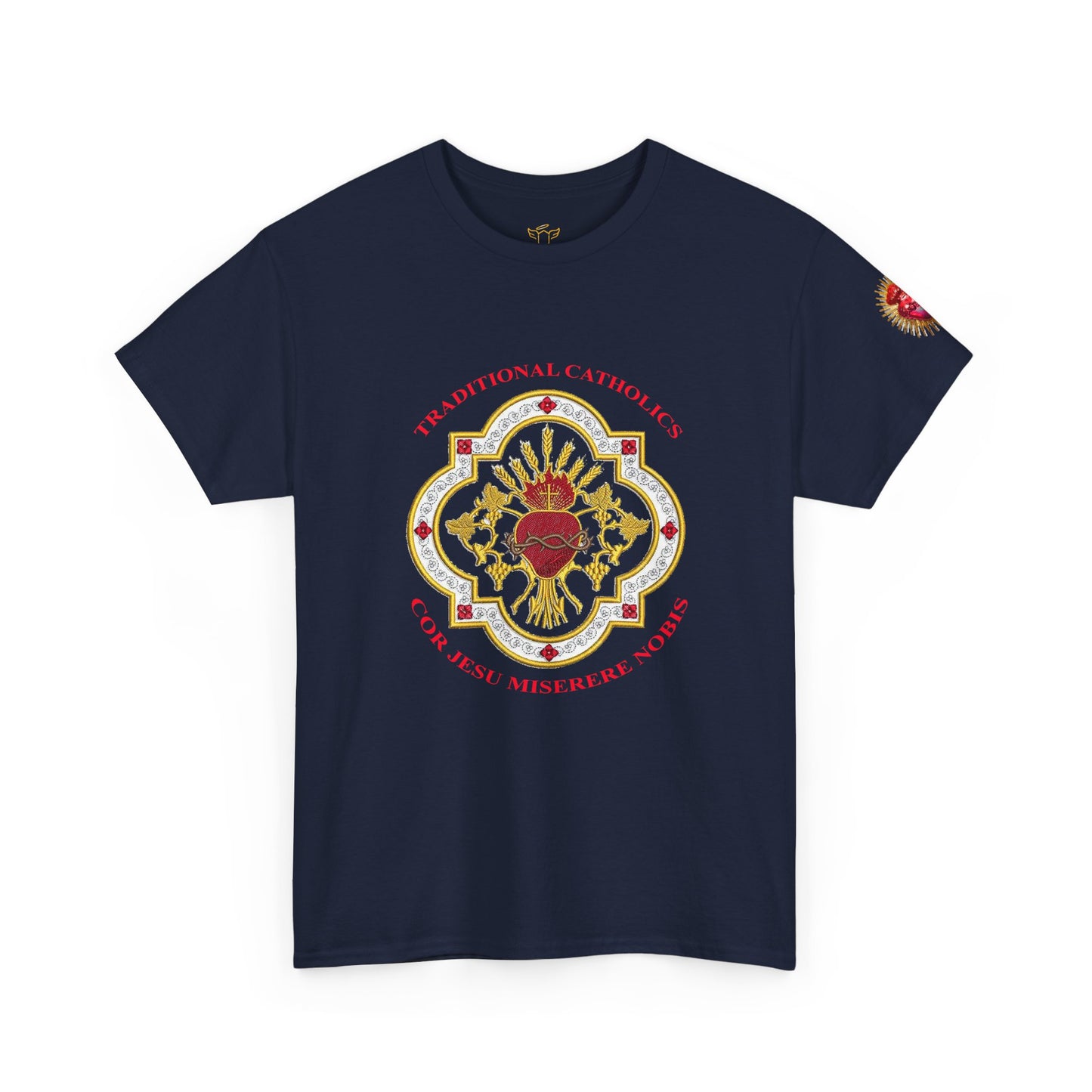 Sacred Heart Catholic Tee — Traditional Devotional Graphic T-Shirt (CT)