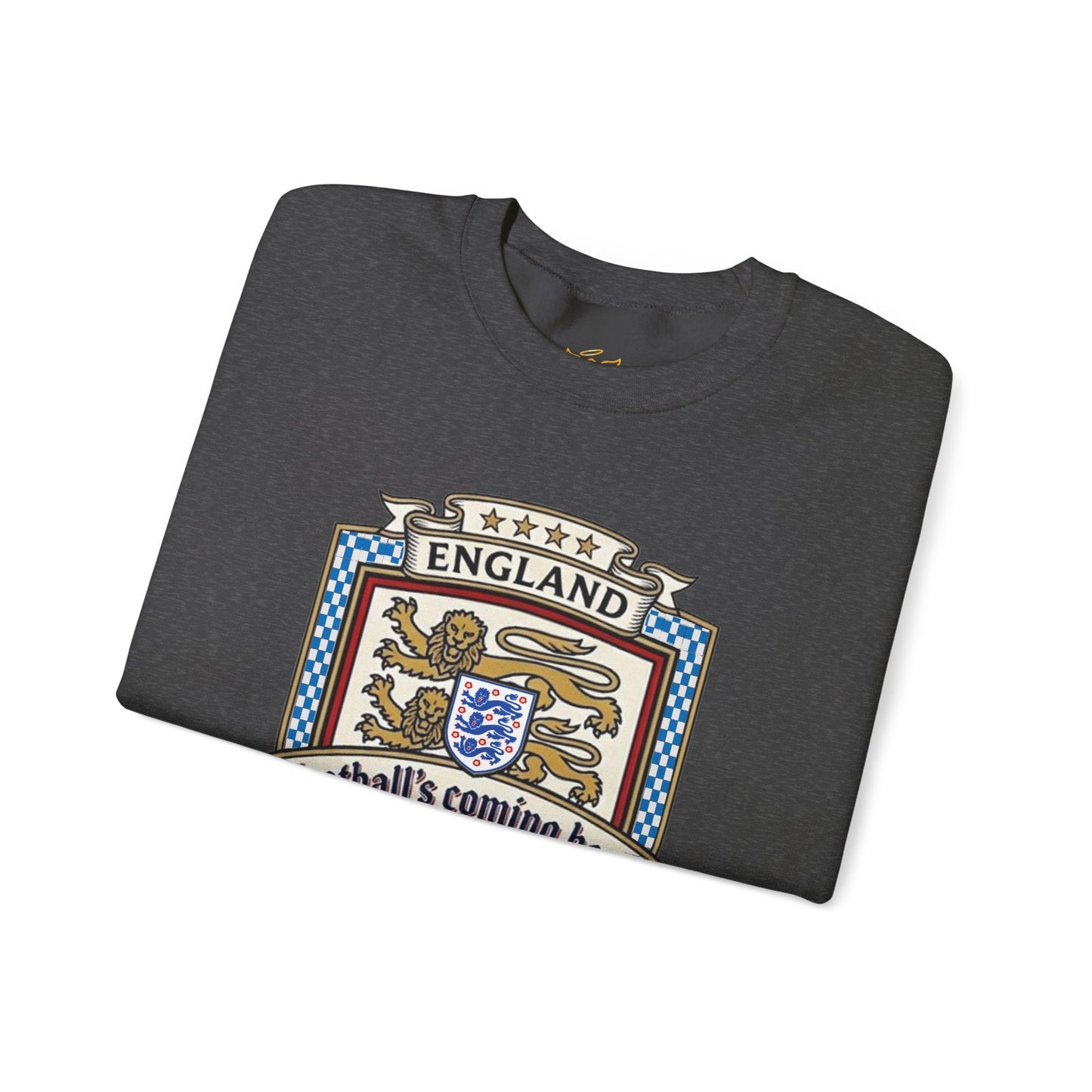 England's Soccer Fans' Crewneck Sweatshirt - "Football's Coming Home"