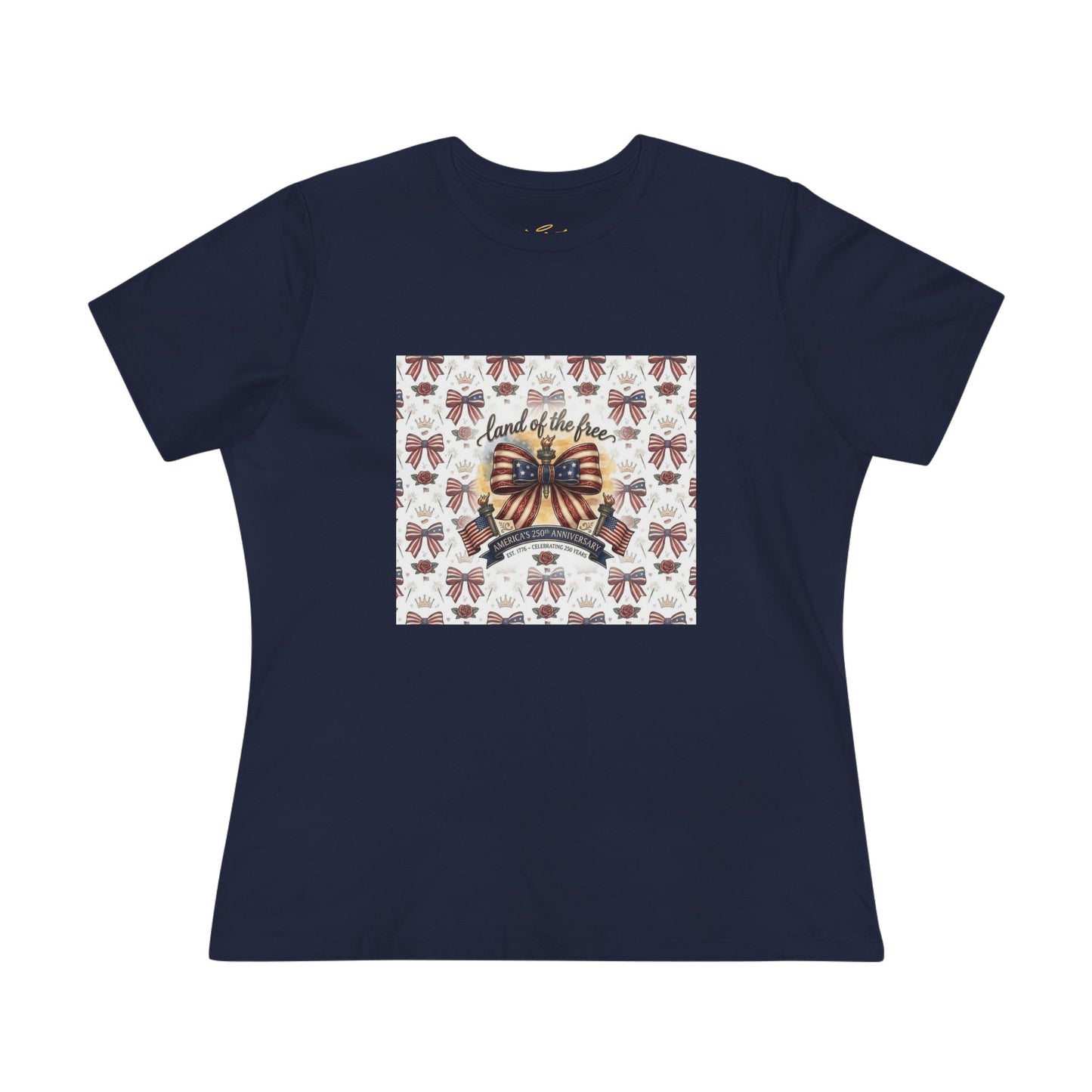 USA 250th Anniversary Patriotic Bow Women's Tee - Trending Novelties & Gifts
