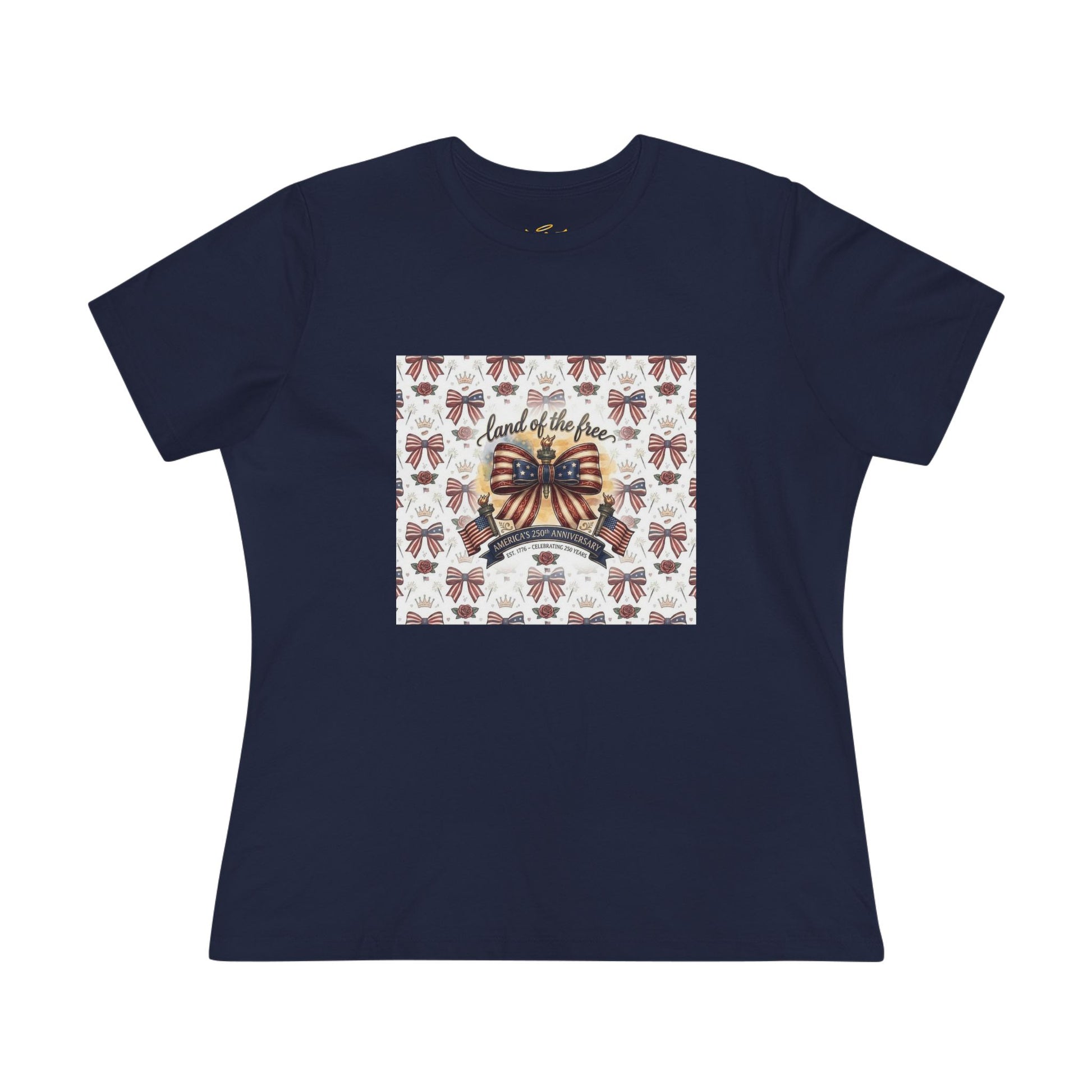 USA 250th Anniversary Patriotic Bow Women's Tee - Trending Novelties & Gifts