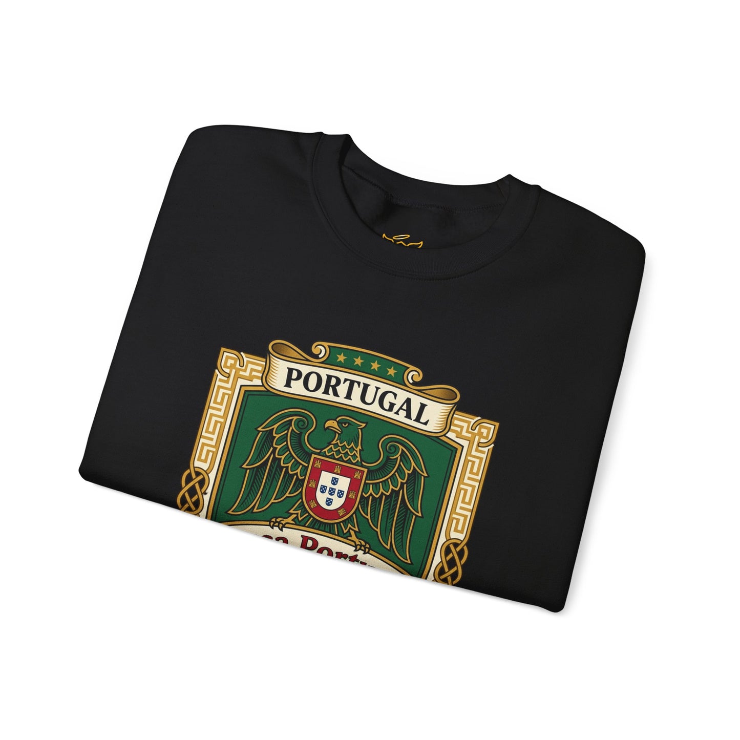 Portugal Soccer Fan Unisex Heavy Blend™ Crewneck Sweatshirt - Classic Portugal Soccer Crest Design Sweatshirt