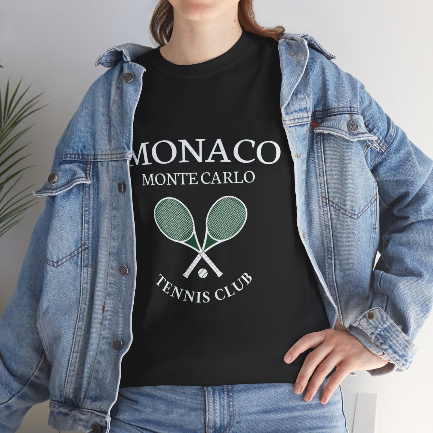 Monaco Monte Carlo Tennis Club T‑Shirt — Vintage Tennis Club Tee