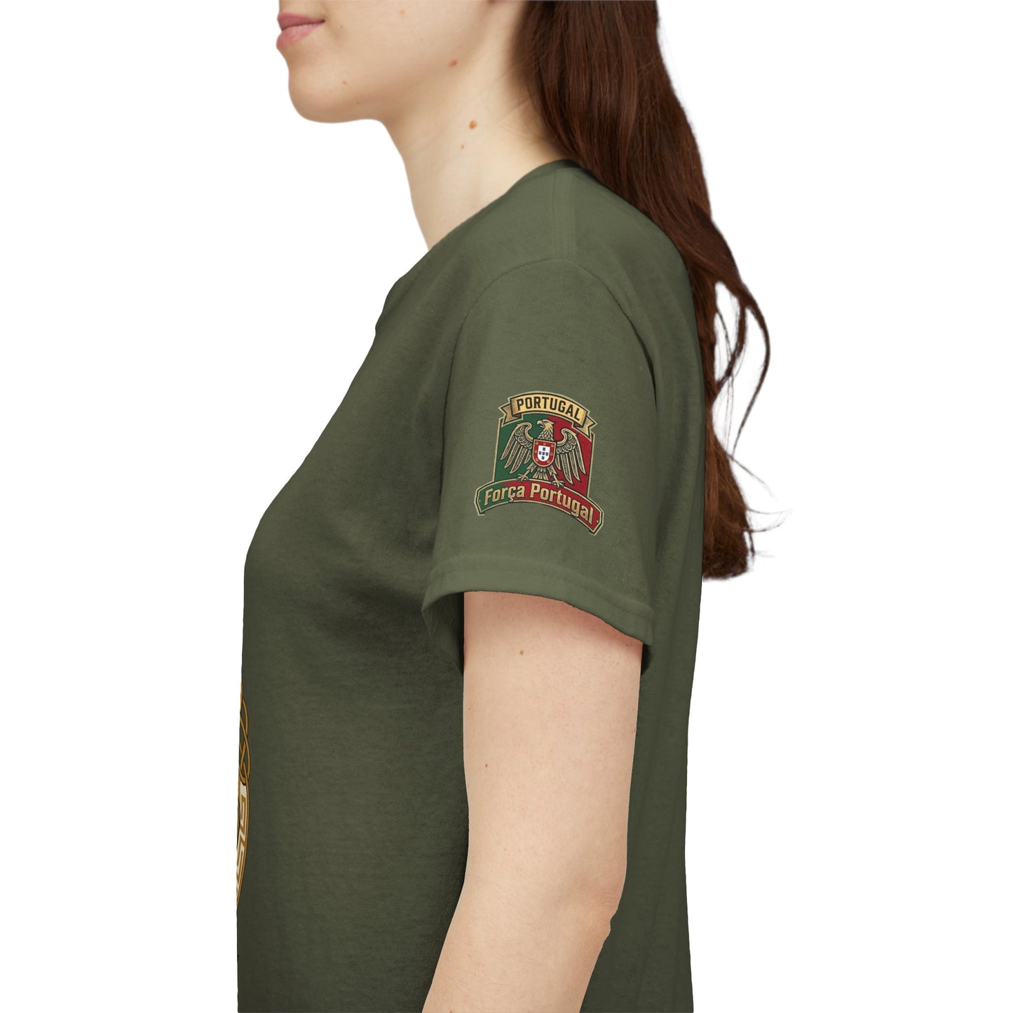 Portugal Soccer Team Fan T‑Shirt — Vintage Portugal Soccer Crest Tee