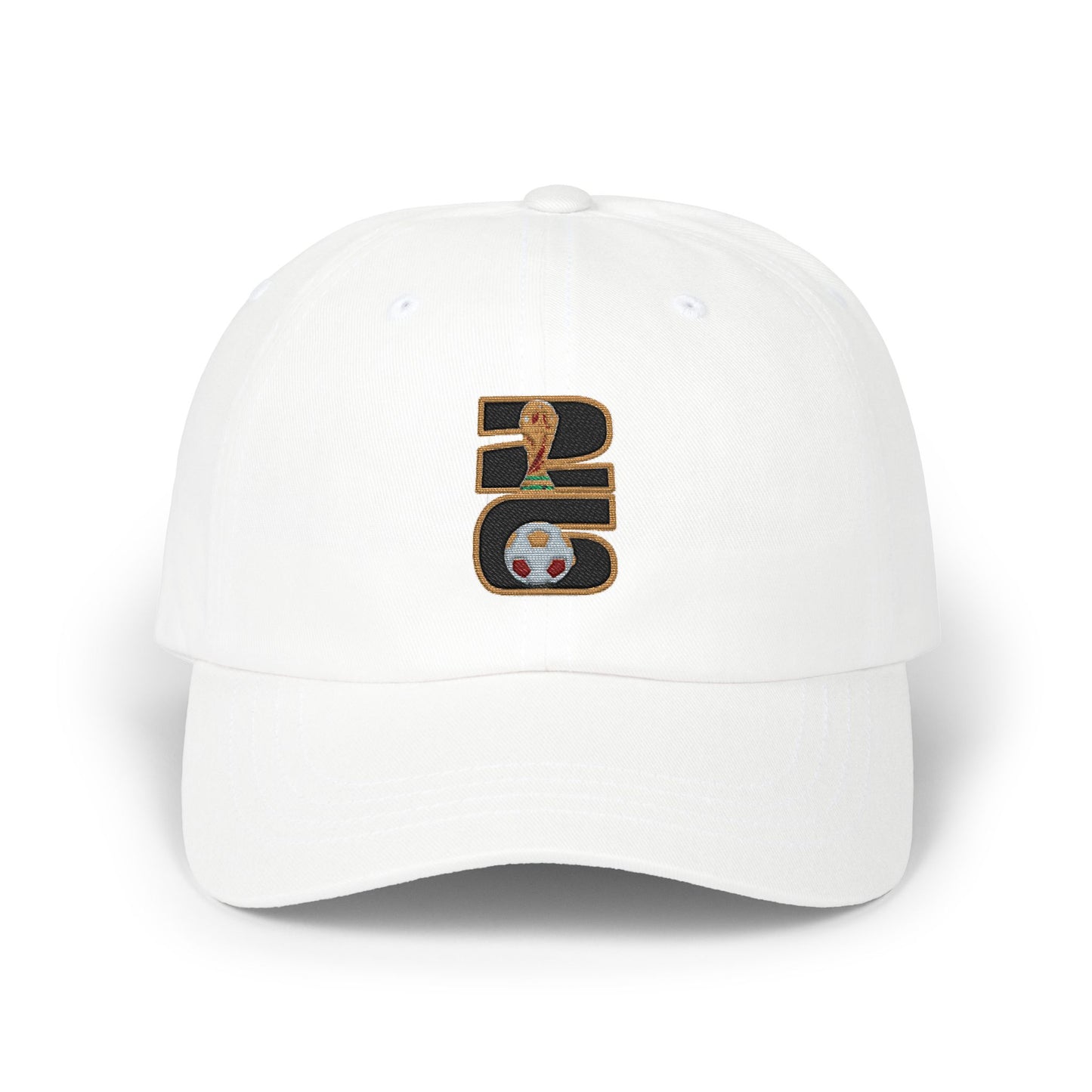 Dad Cap with World Cup Soccer '26 Embroidery —  Adjustable Baseball Hat