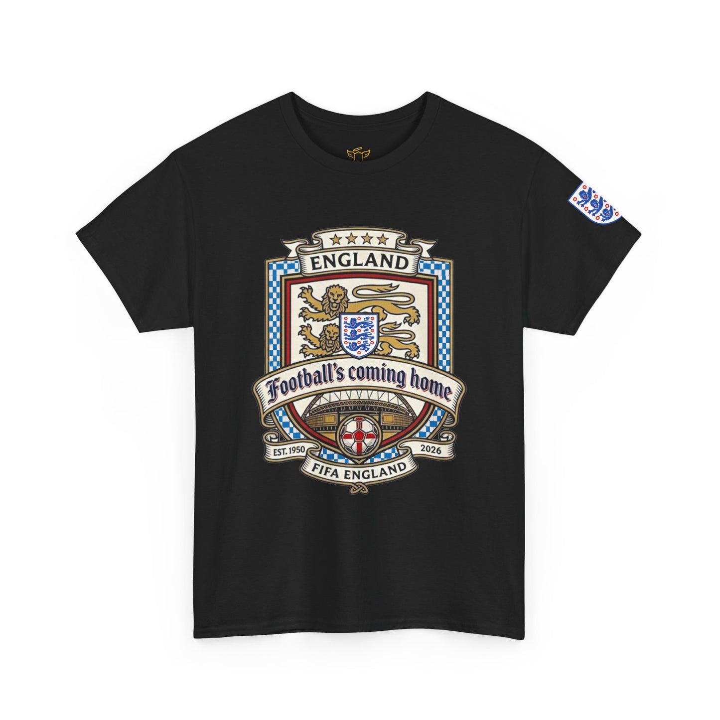 England's Soccer Fan's Crest T-Shirt - "Football's Coming Home"