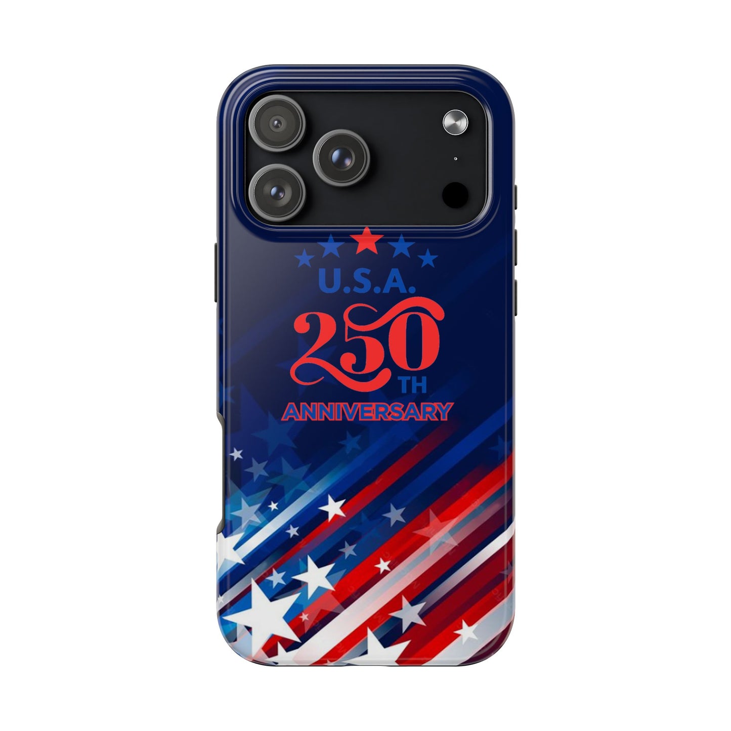 USA 250th Anniversary Tough Phone Case – Patriotic "American Flag" Design - Trending Novelties & Gifts