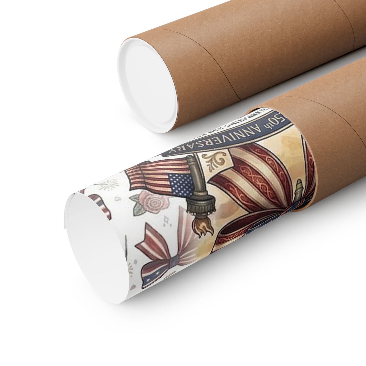 Land of the Free Patriotic Matte Poster — USA 250th Anniversary Bow Wall Art - Trending Novelties & Gifts