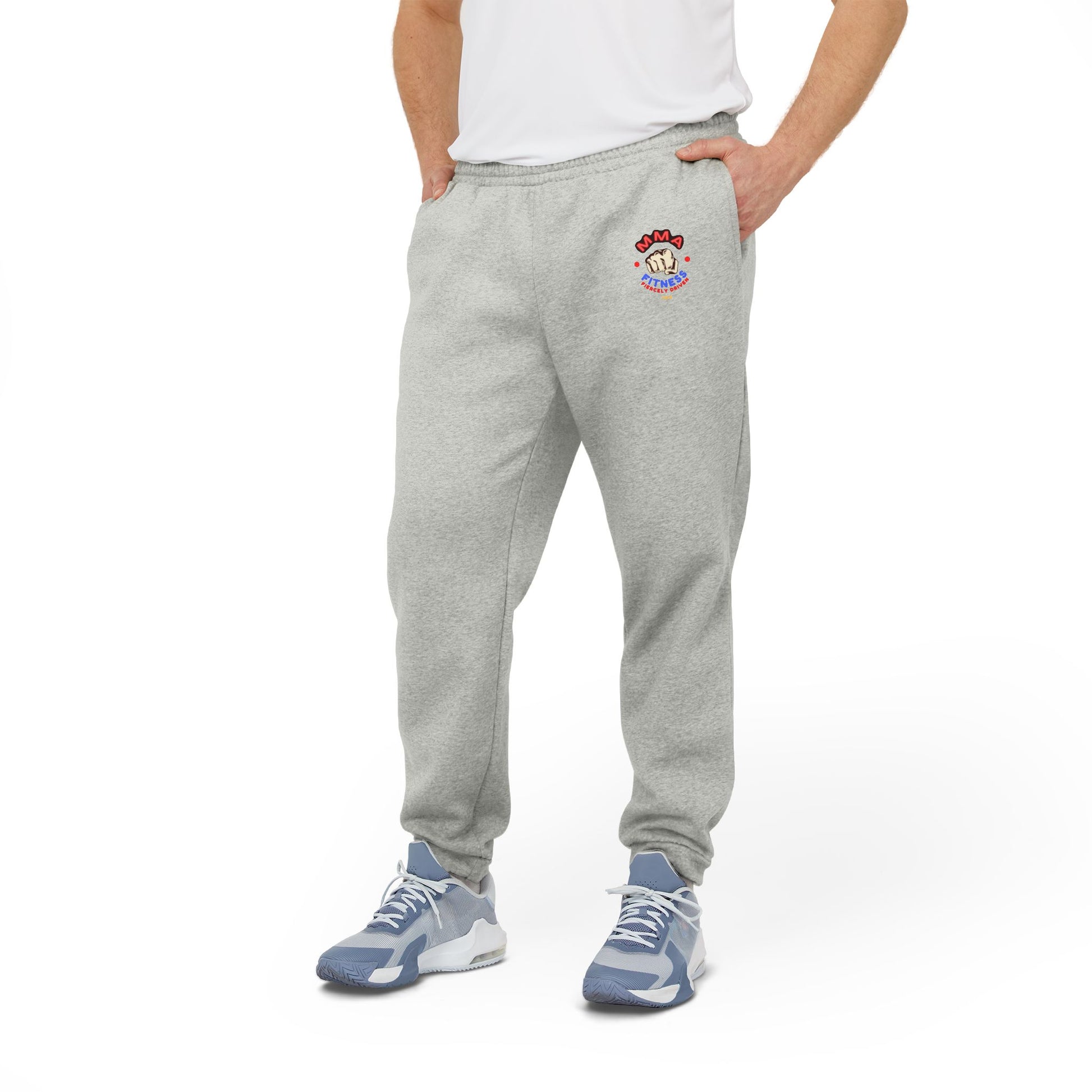 Adidas Sport Fleece Joggers for MMA, Adidas Joggers with MMA logo, Fleece joggers with MMA logo,