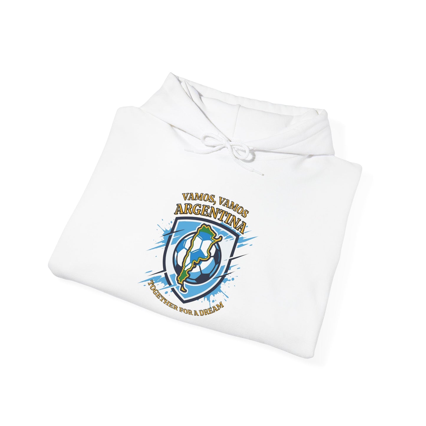 Argentina Soccer Hoodie – Vamos Argentina Crest "Together for a Dream" Fan Hoodie - Trending Novelties & Gifts