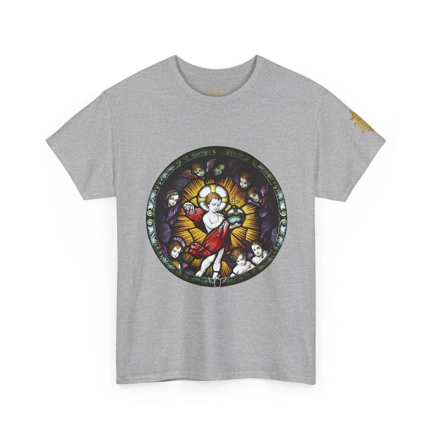Baby Jesus Tee — Christian Stained Glass Graphic T‑Shirt (CT)