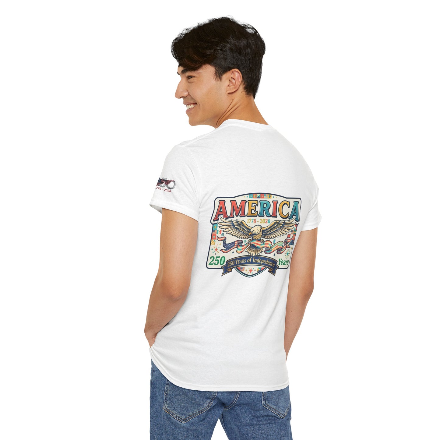 USA 250th ANNIVERSARY Vintage Graphic Tee — 250 Years Patriotic Independence Day Shirt - Trending Novelties & Gifts