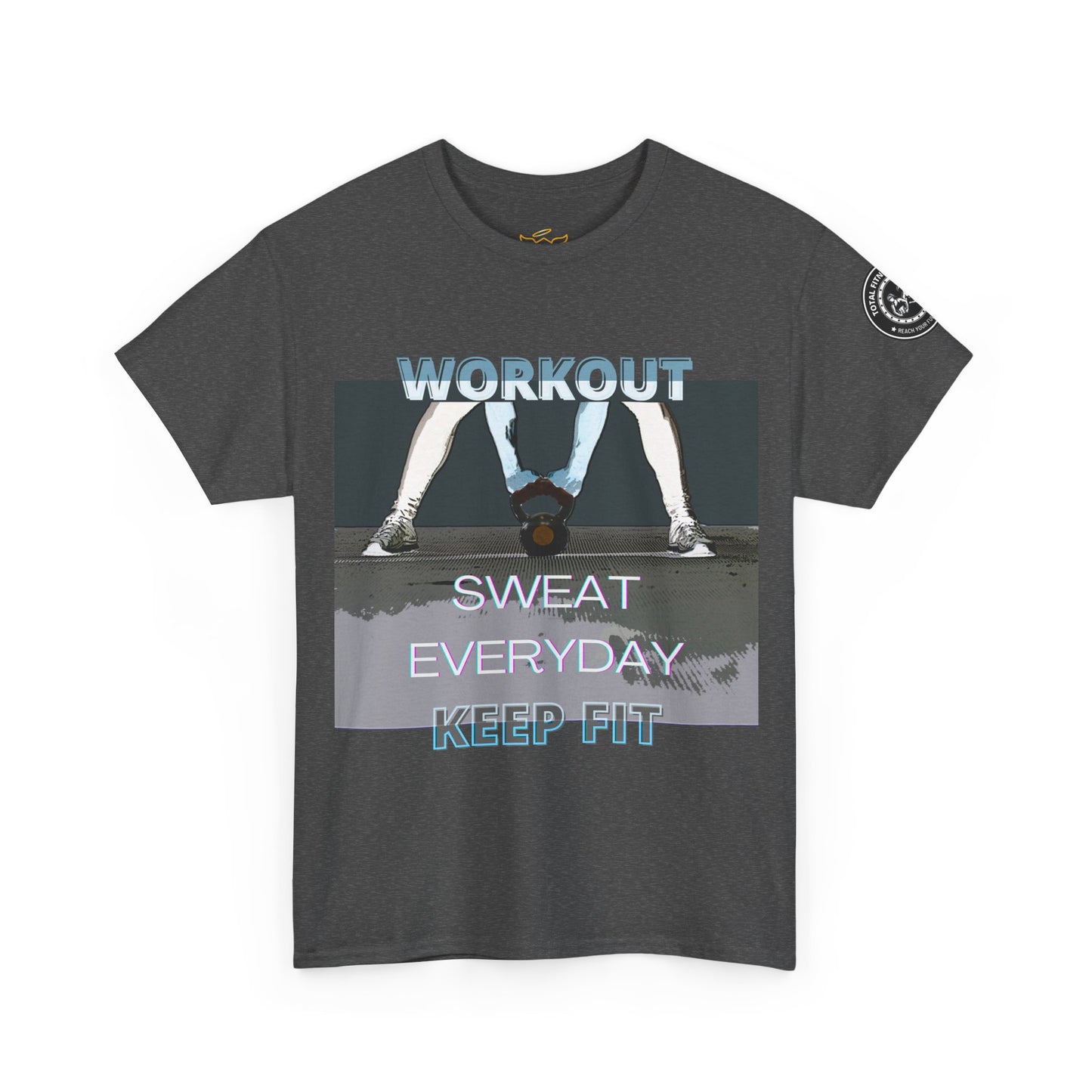 Fitness Workout Quotes Unisex Tee - "KEEP FIT" Cotton T-shirt. FQT