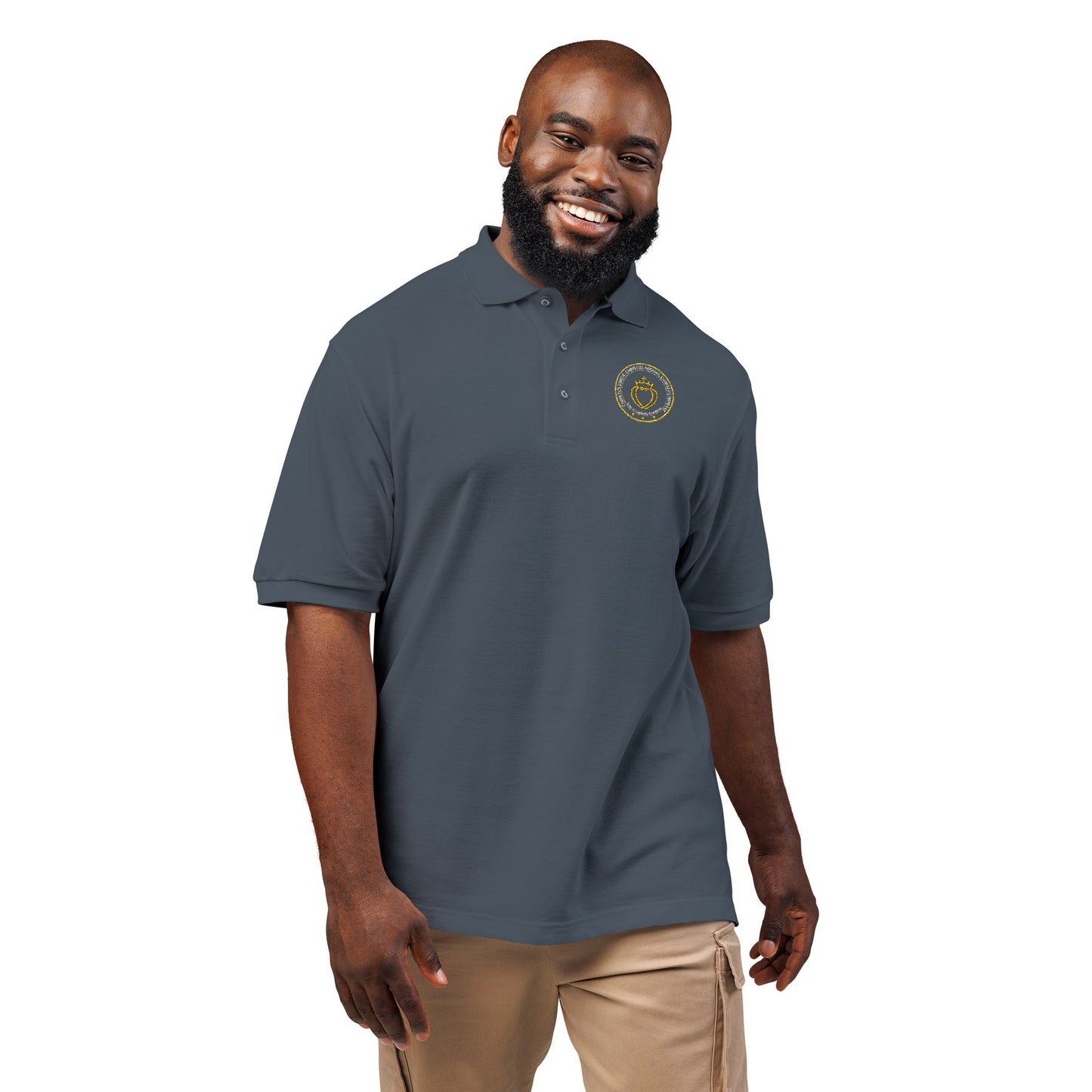 Catholic Tee - Traditional Catholic Men's Embroidered Insignia Polo Shirt (CT)