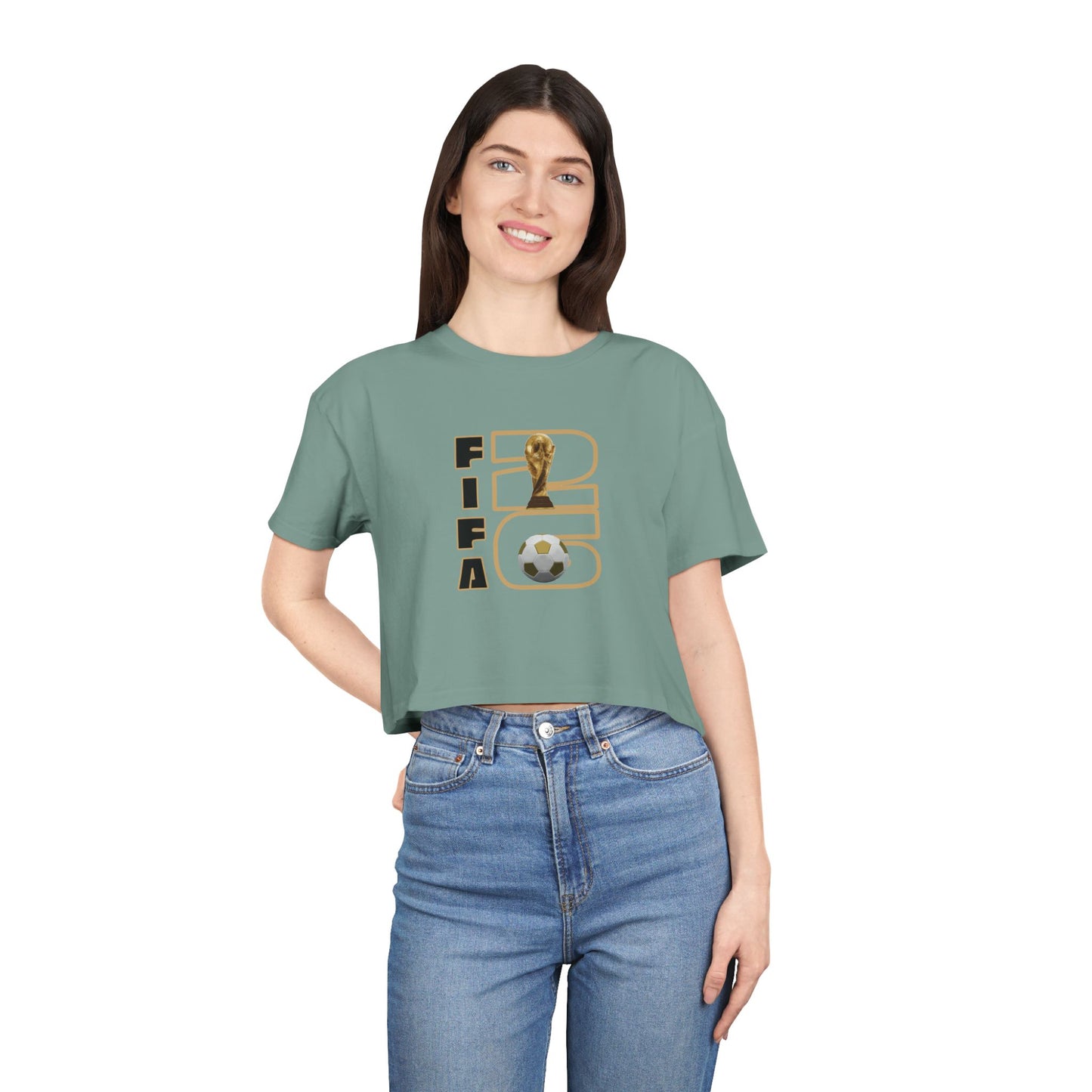 Women's Crop Tee — FIFA World Cup Soccer '26 Graphic