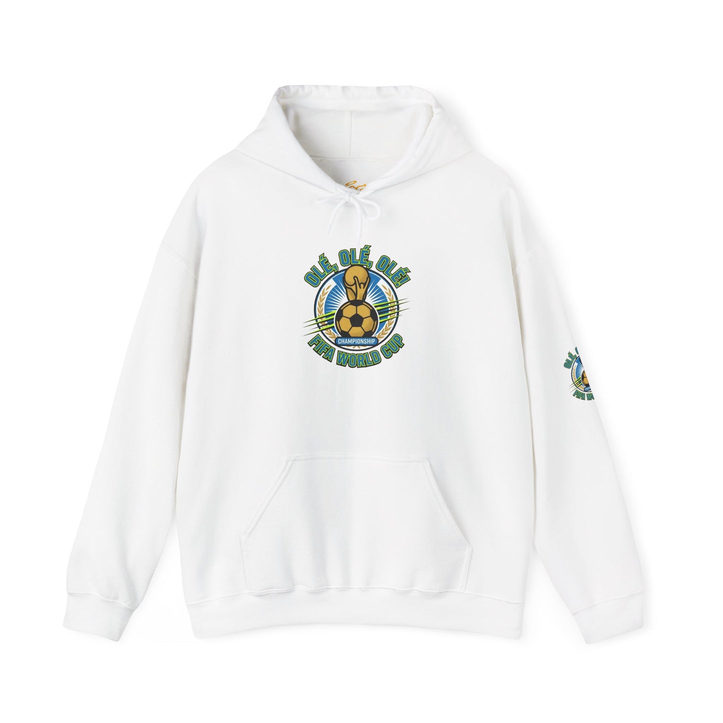 Soccer Champions Graphic Hoodie — World Cup Vintage Trophy Design Hoodie - Trending Novelties & Gifts