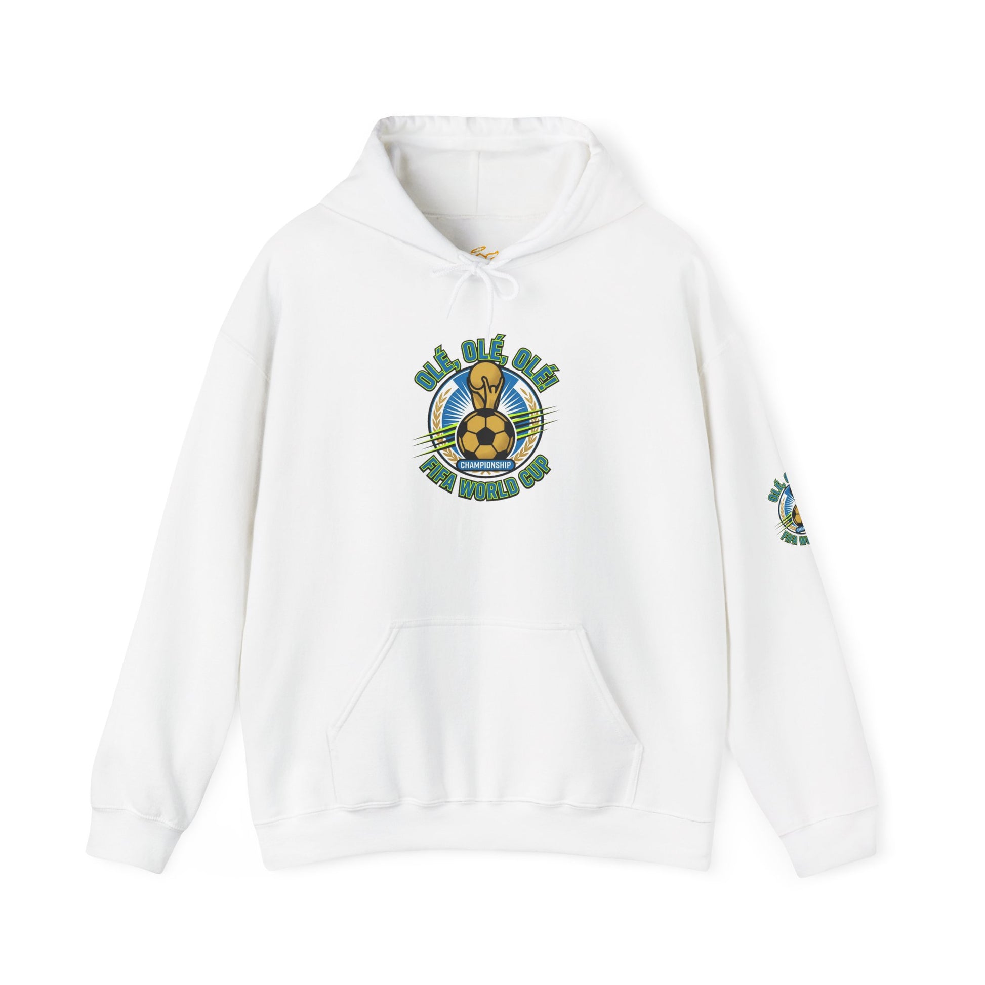 Soccer Champions Graphic Hoodie — World Cup Vintage Trophy Design Hoodie - Trending Novelties & Gifts