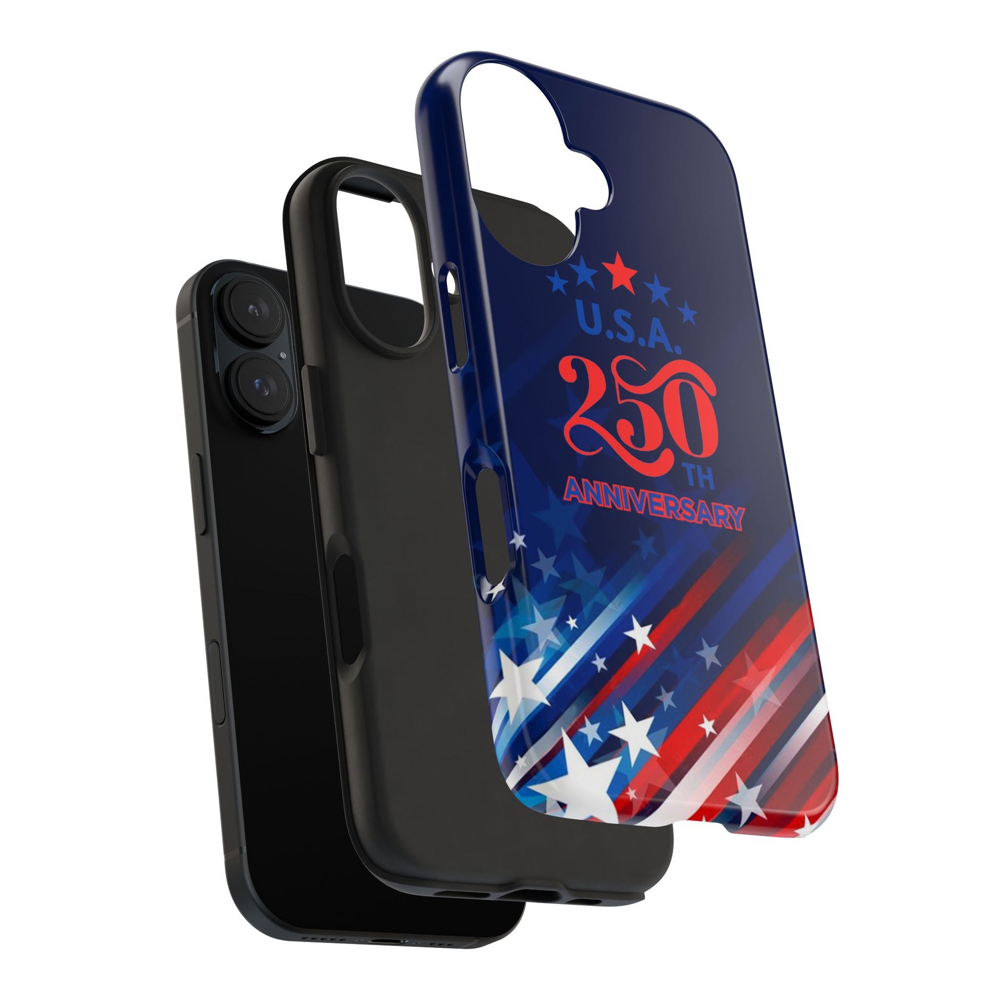 USA 250th Anniversary Tough Phone Case – Patriotic "American Flag" Design - Trending Novelties & Gifts