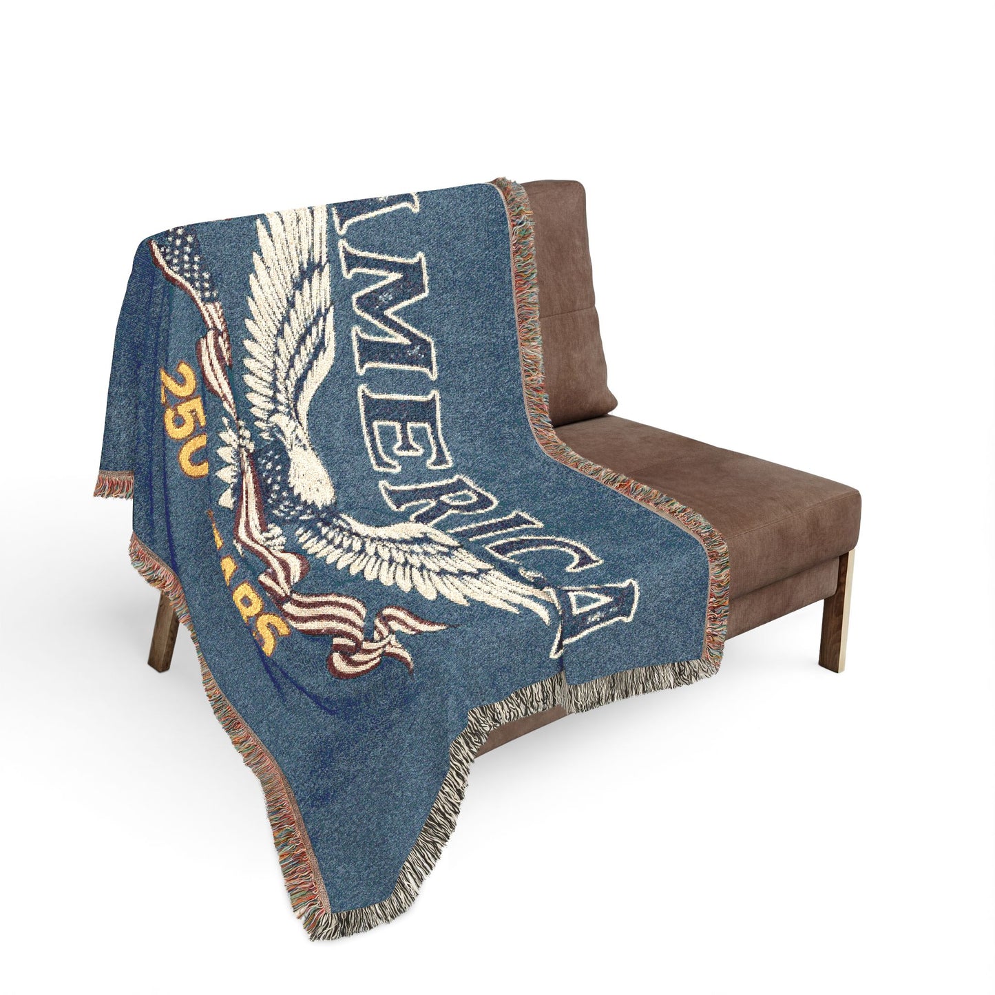 USA 250th ANNIVERSARY Woven Blanket | America 250 Years  Patriotic Eagle Throw - Trending Novelties & Gifts