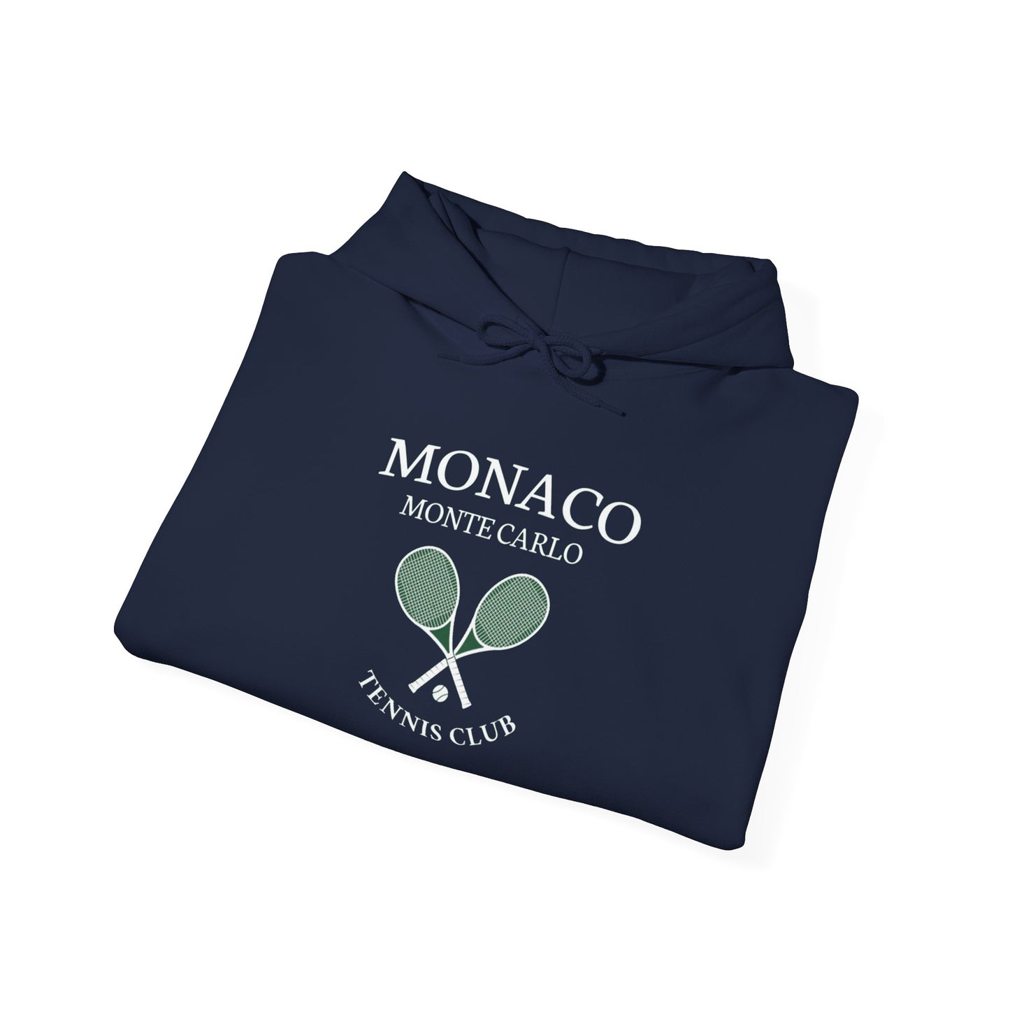 Monaco Monte Carlo Tennis Club Hoodie — Casual Sportswear for Players & Fans.