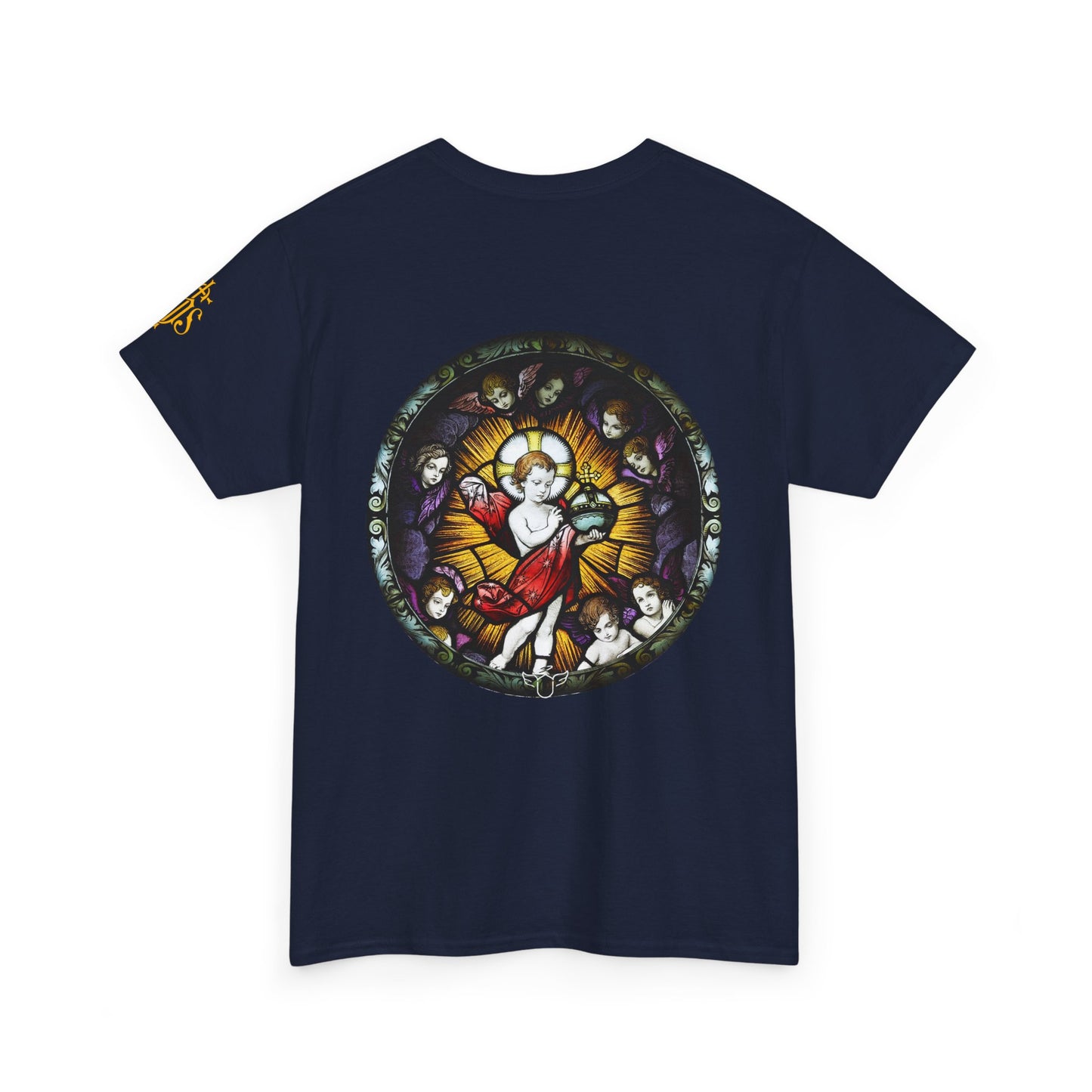 Baby Jesus Tee — Christian Stained Glass Graphic T‑Shirt (CT)