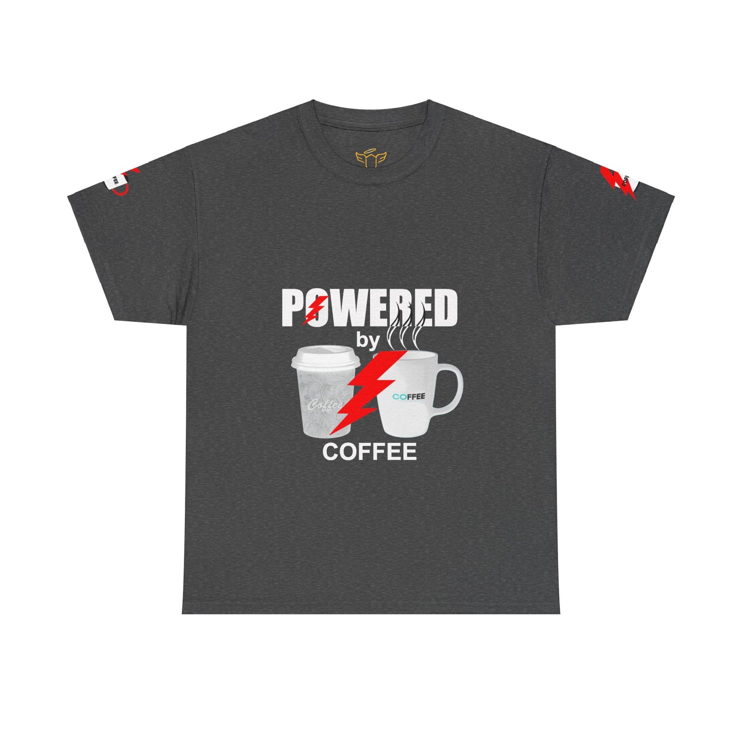 Coffee Lovers Heavy Cotton T-shirt - Powered by Coffee.