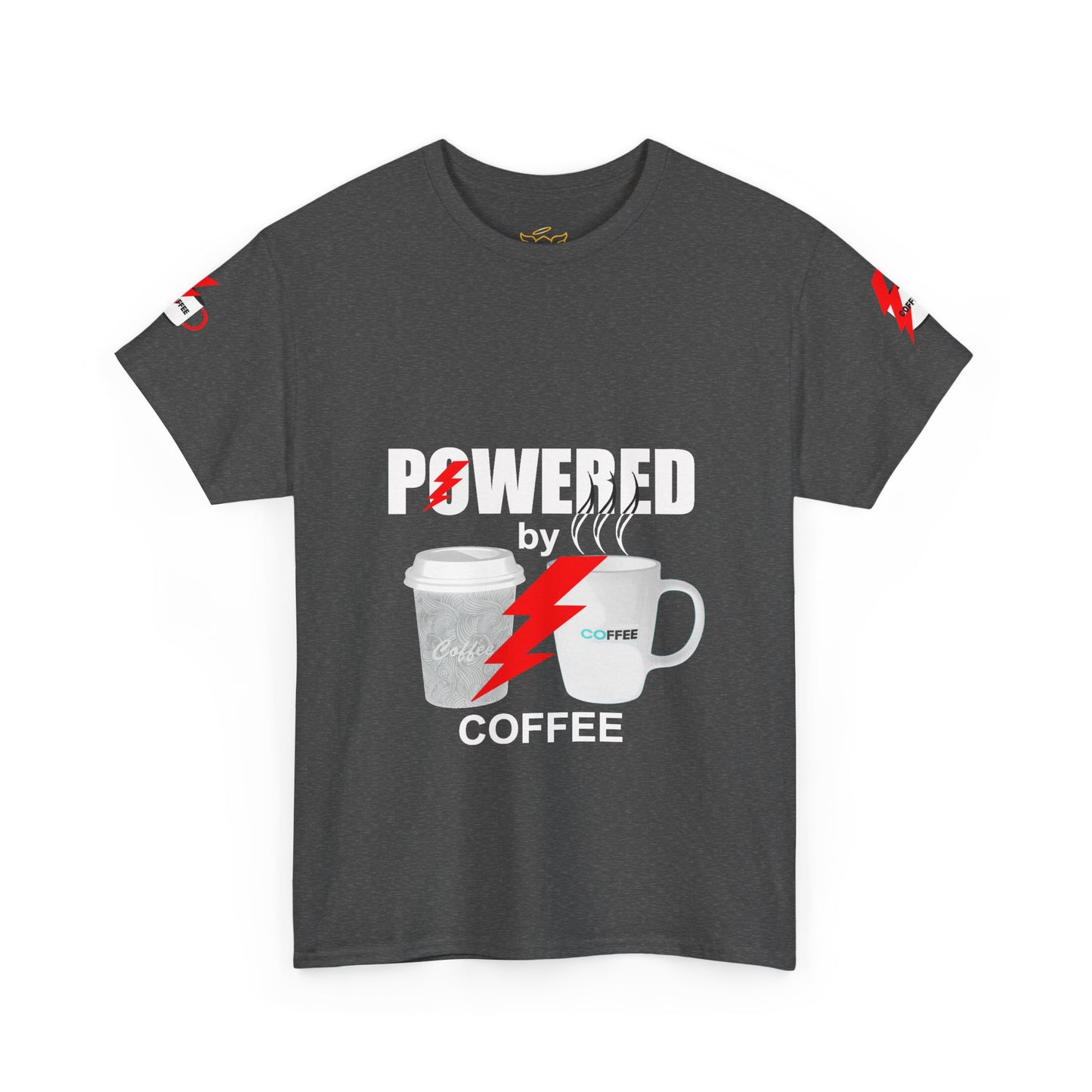 Coffee Lovers Heavy Cotton T-shirt - Powered by Coffee.