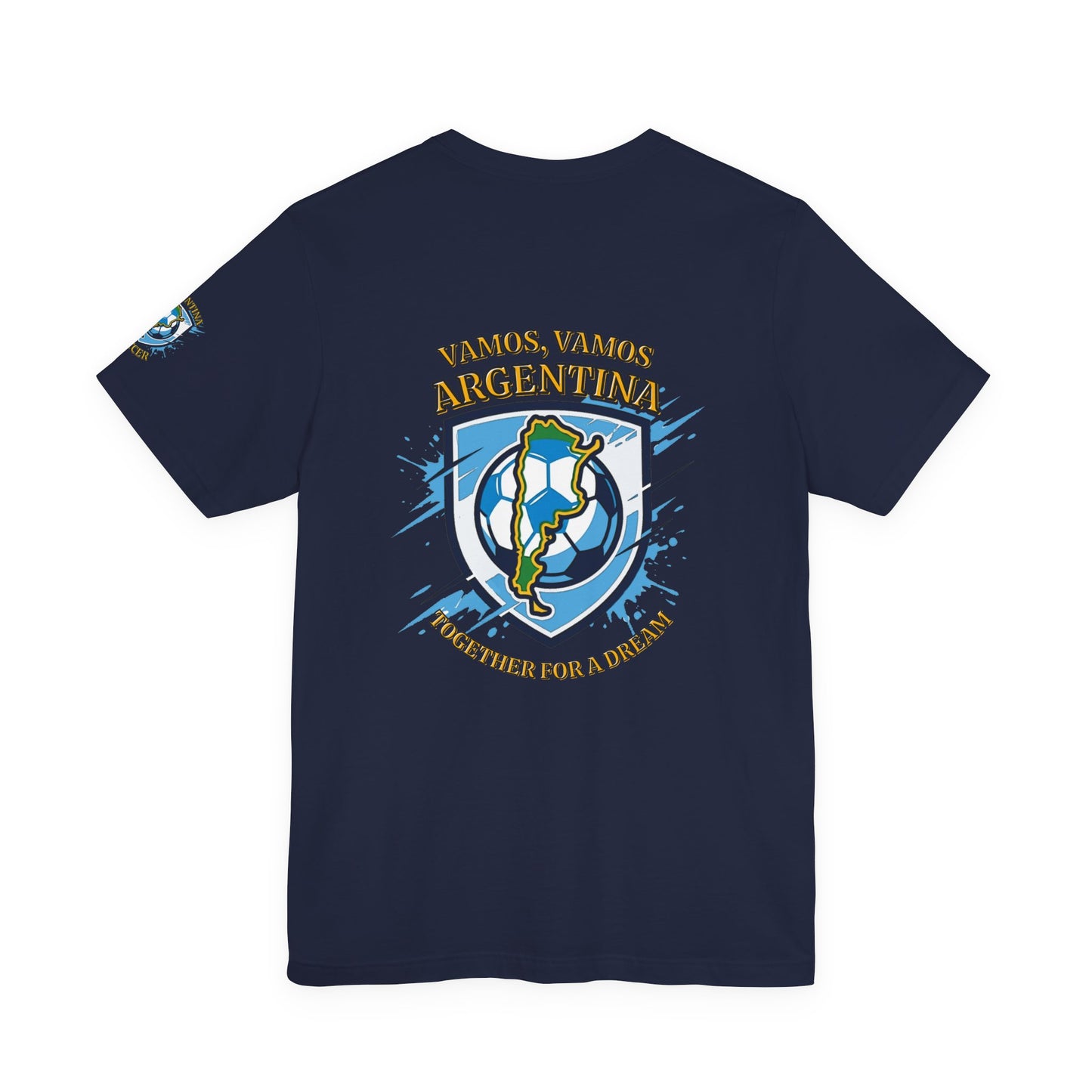 Argentina Soccer T-Shirt - "Vamos, Vamos Argentina" Together for a Dream Fan Tee - Trending Novelties & Gifts