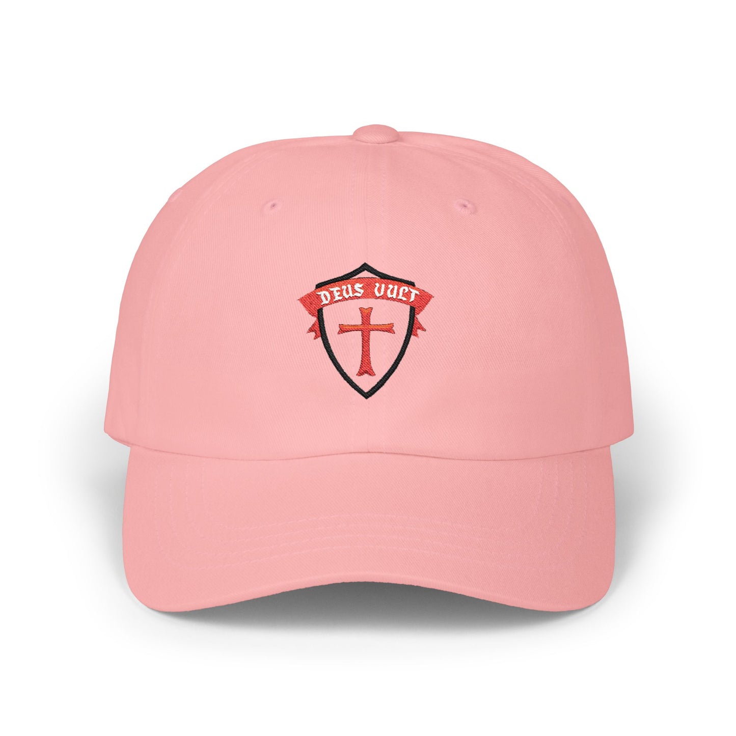 Deus Vult Christian Shield Cap – Embroidered Christian Sheild Cap (CT)